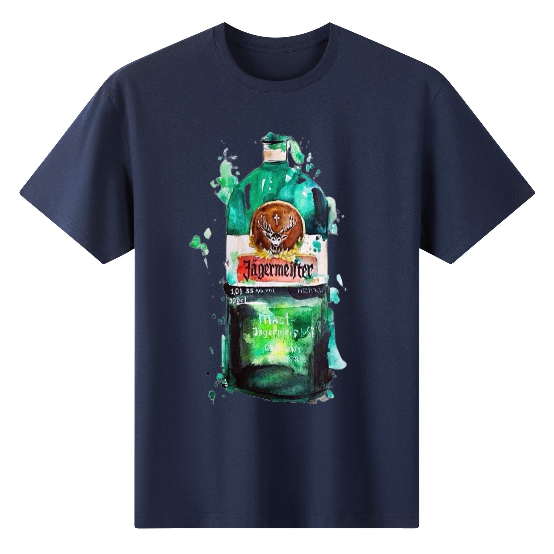 T-Shirt Jägermeister watercolor DrinkandArt