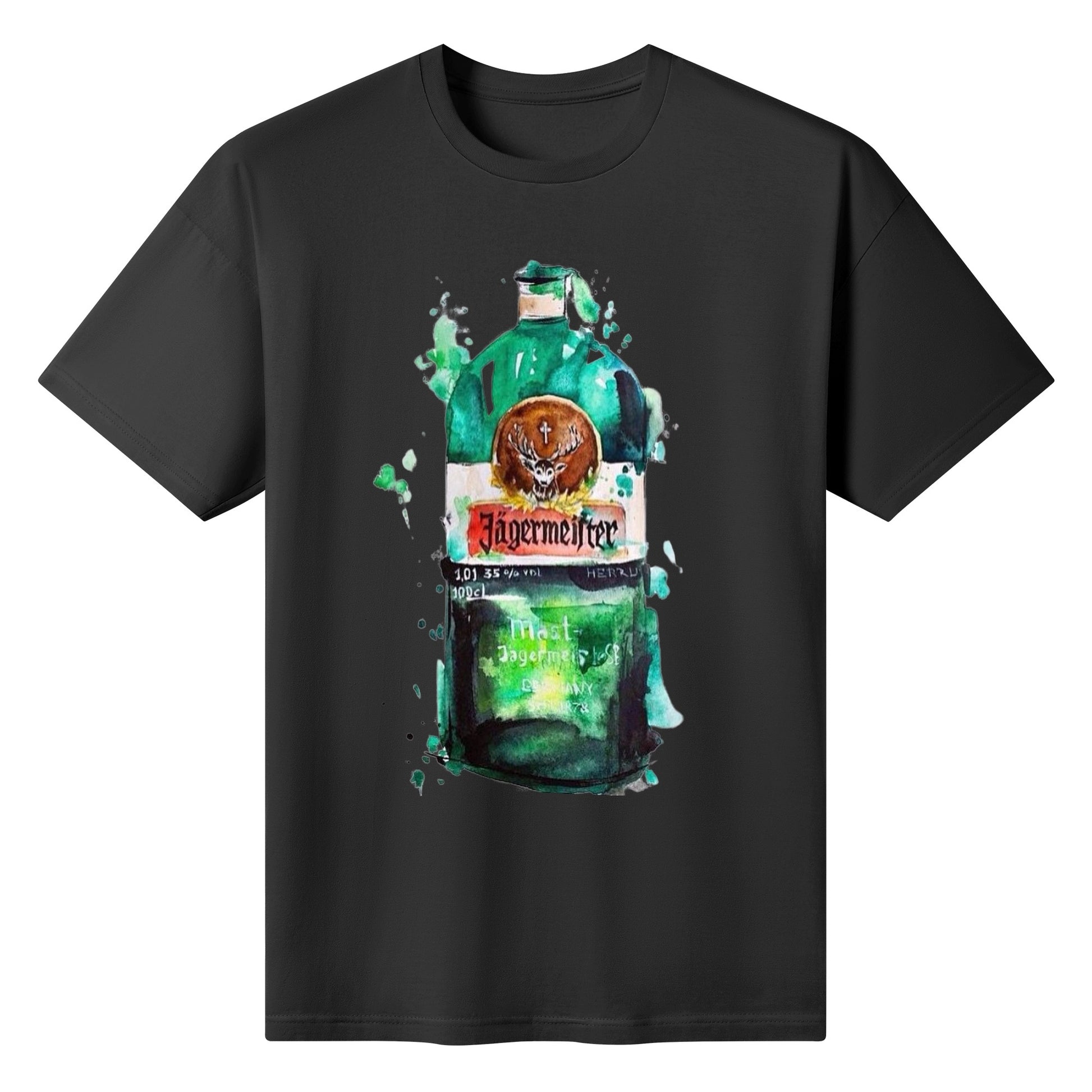 T-Shirt Jägermeister watercolor DrinkandArt