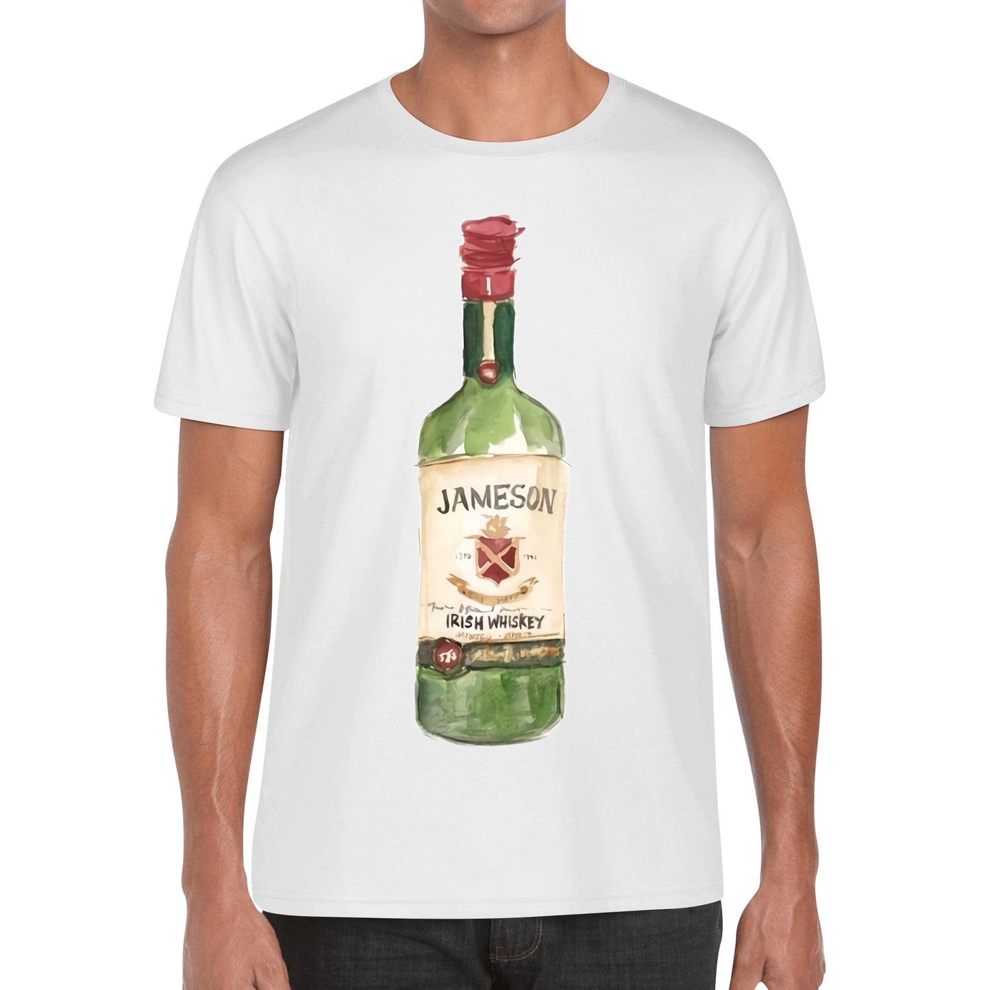 T-Shirt Jameson watercolor DrinkandArt
