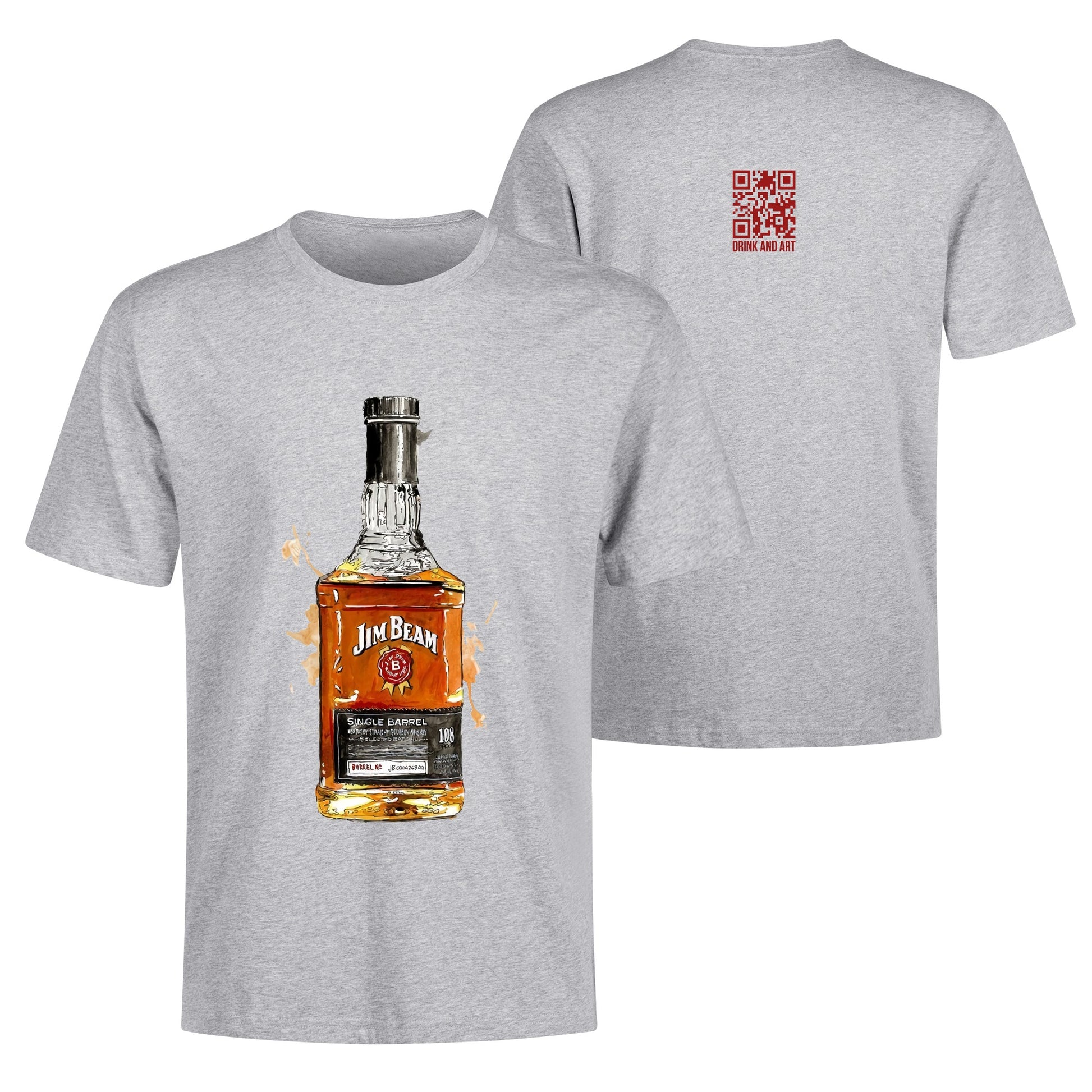 T-Shirt Jim Beam watercolor DrinkandArt