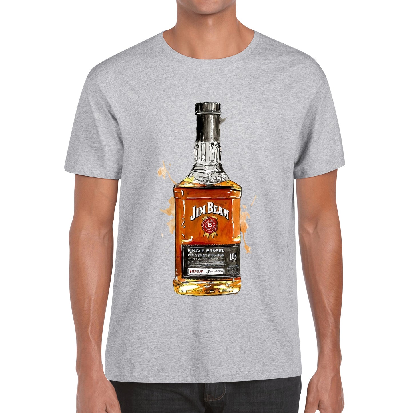 T-Shirt Jim Beam watercolor DrinkandArt