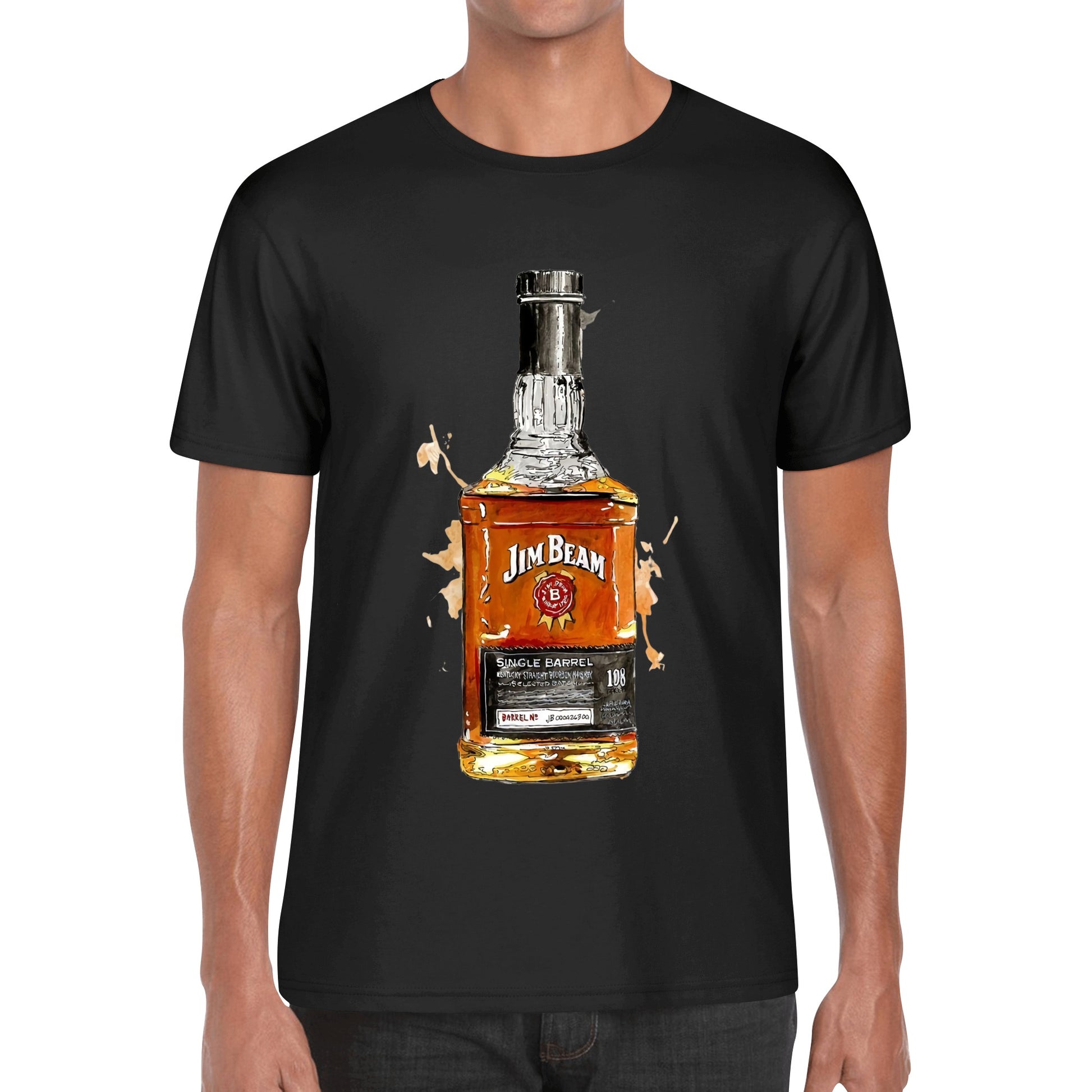 T-Shirt Jim Beam watercolor DrinkandArt