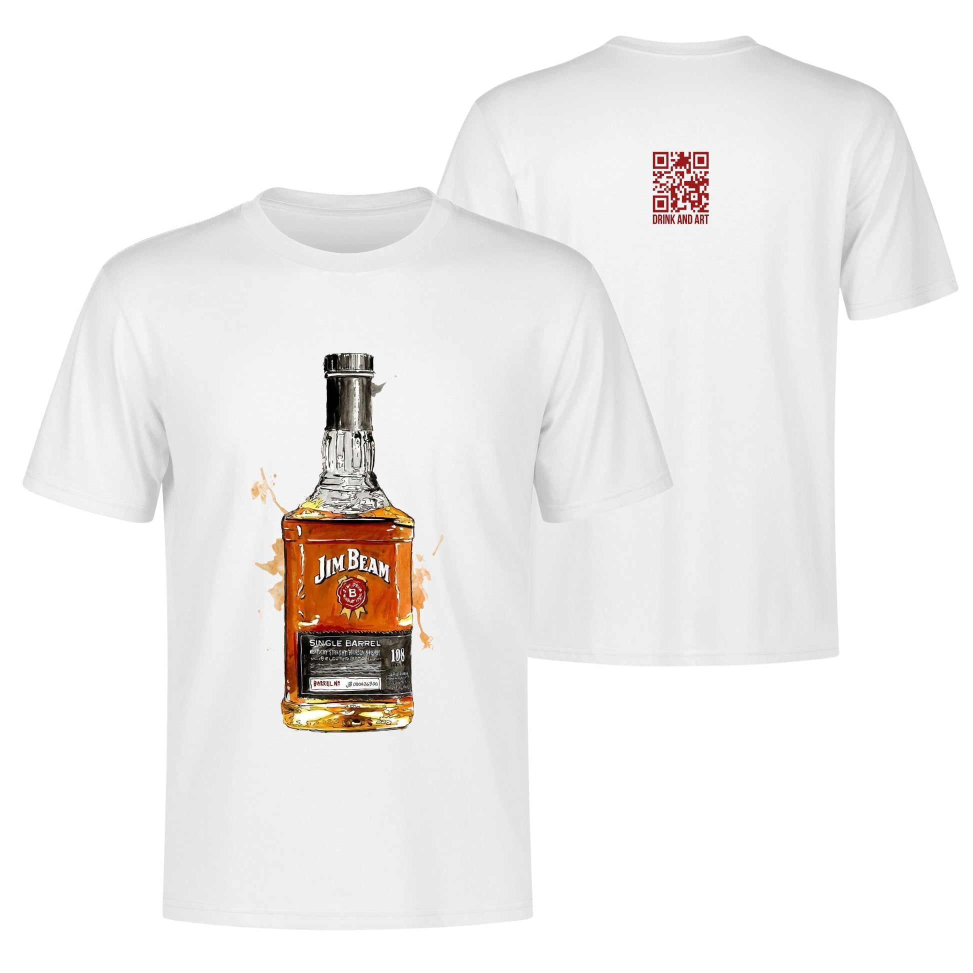 T-Shirt Jim Beam watercolor DrinkandArt