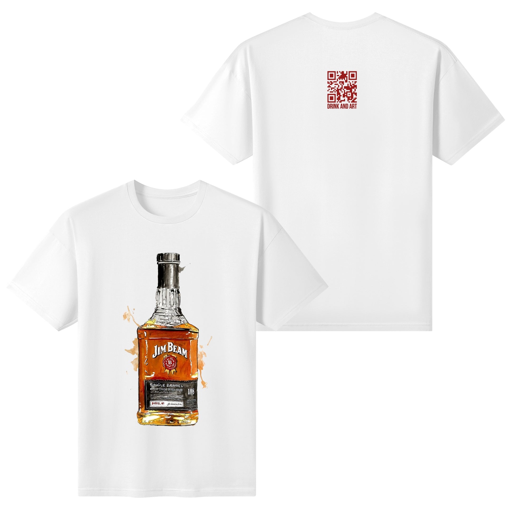 T-Shirt Jim Beam watercolor DrinkandArt