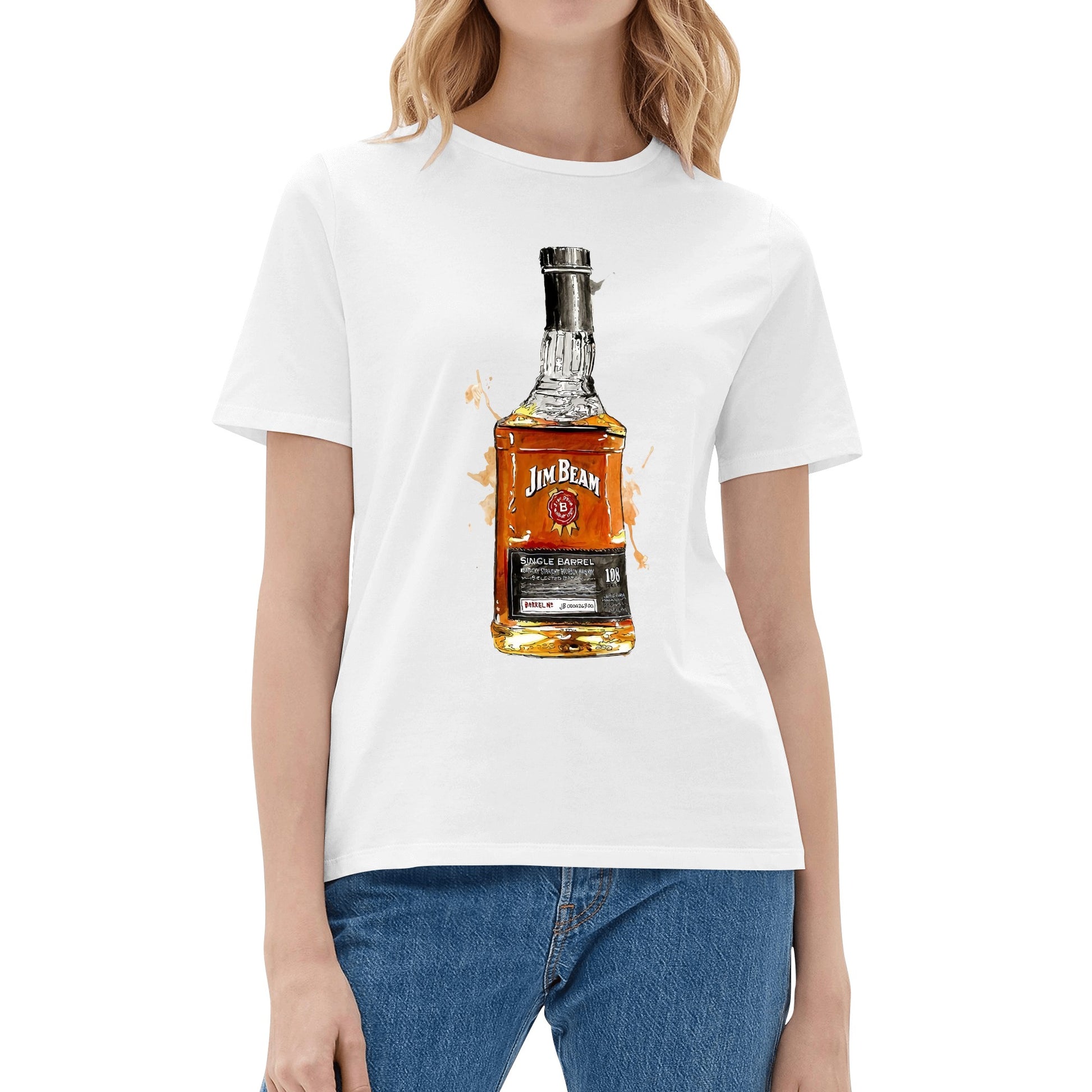 T-Shirt Jim Beam watercolor DrinkandArt