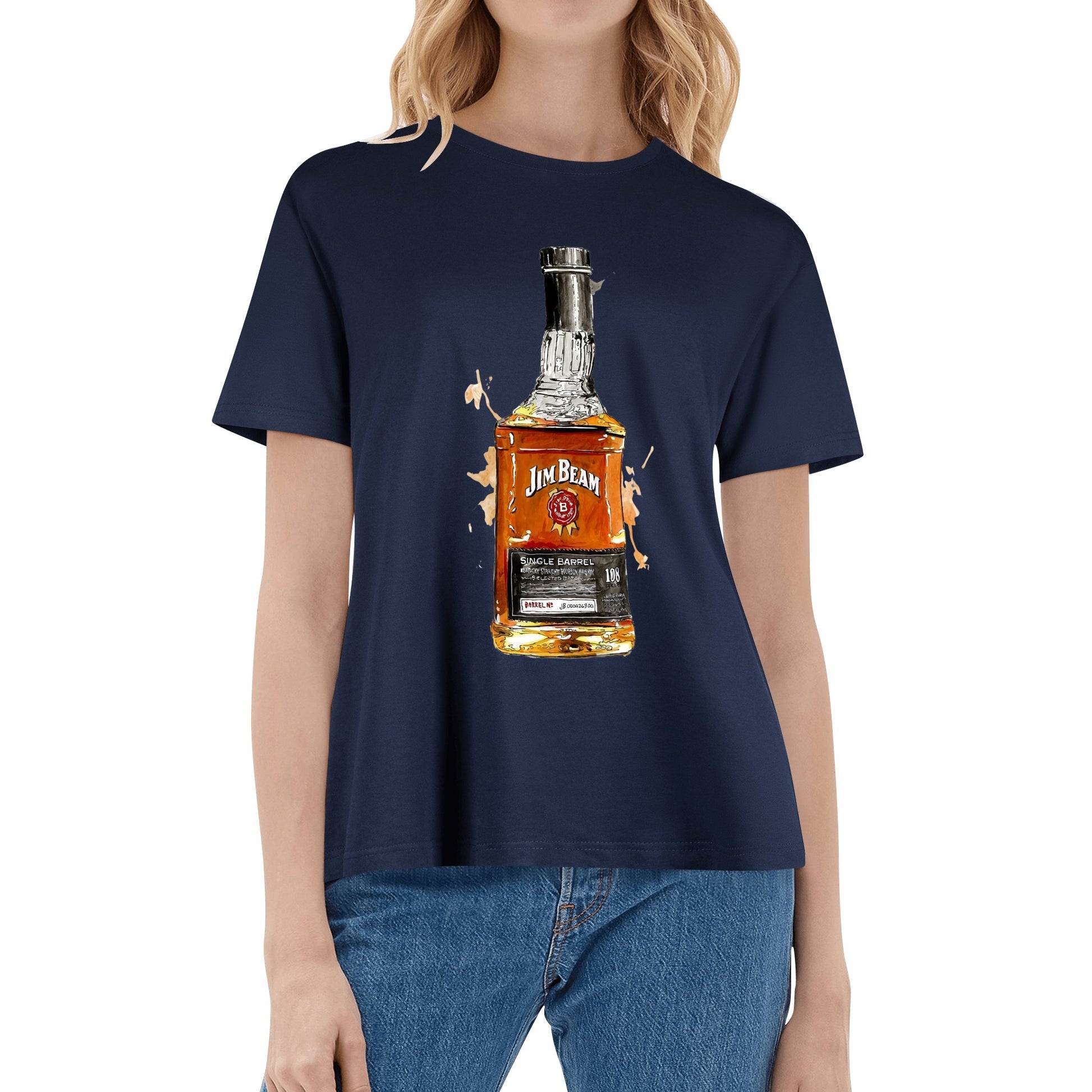 T-Shirt Jim Beam watercolor DrinkandArt