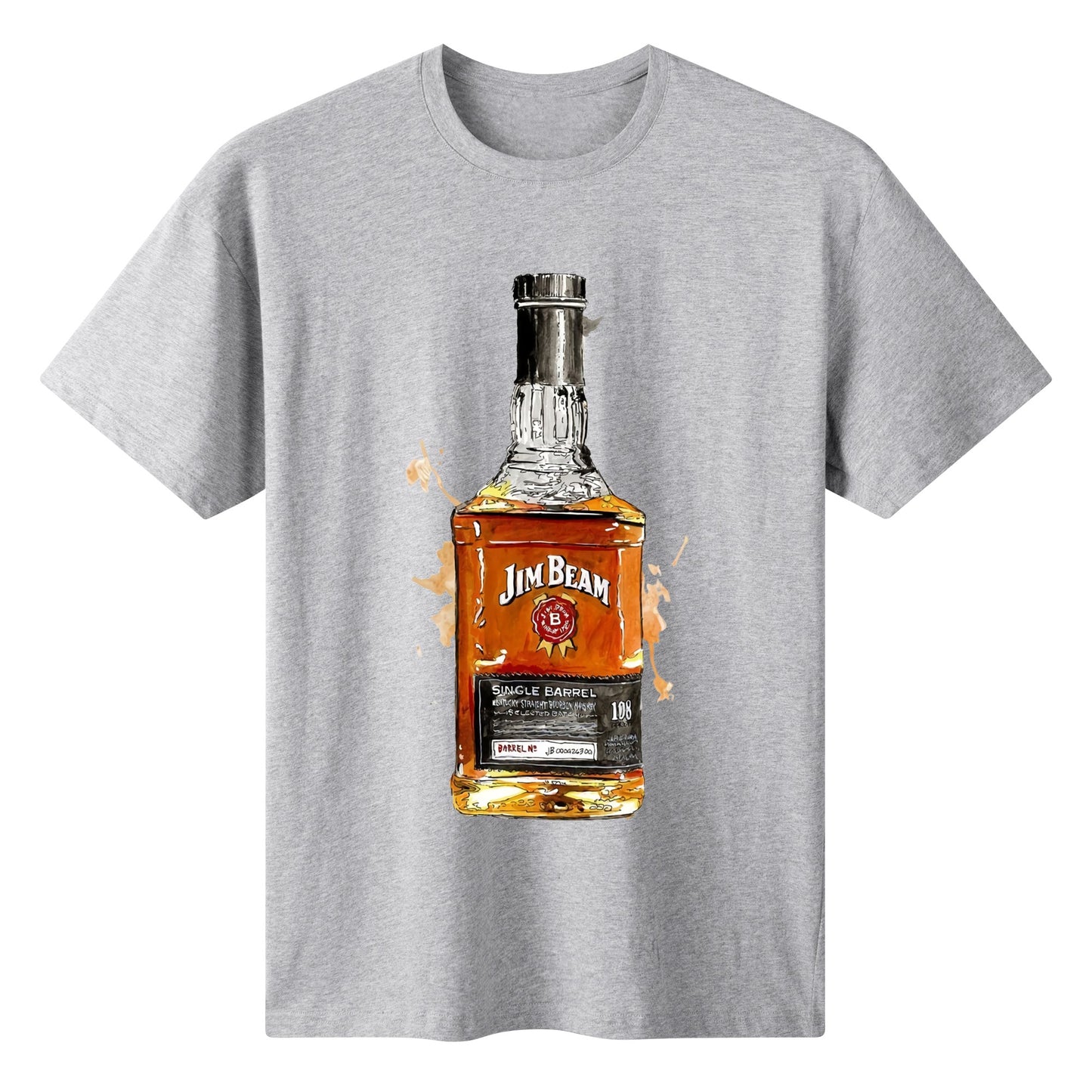 T-Shirt Jim Beam watercolor DrinkandArt