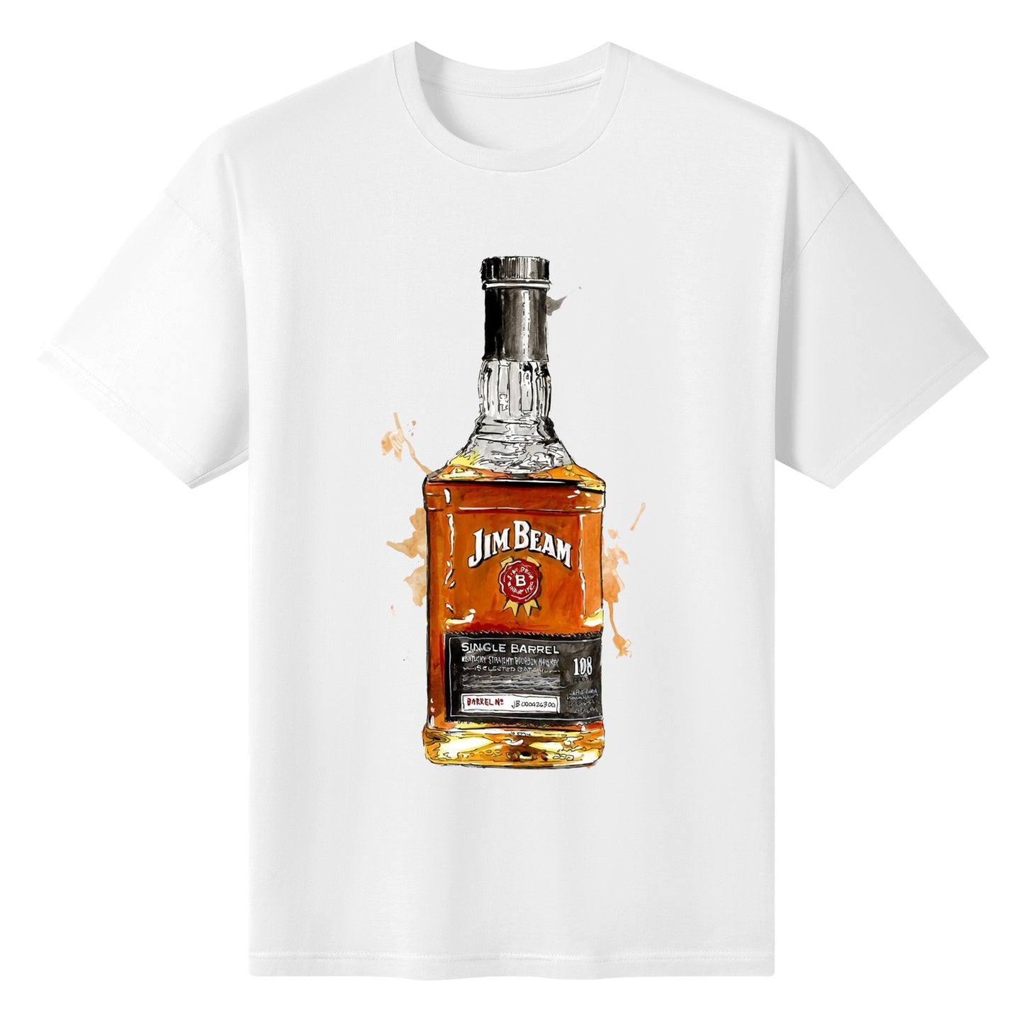 T-Shirt Jim Beam watercolor DrinkandArt