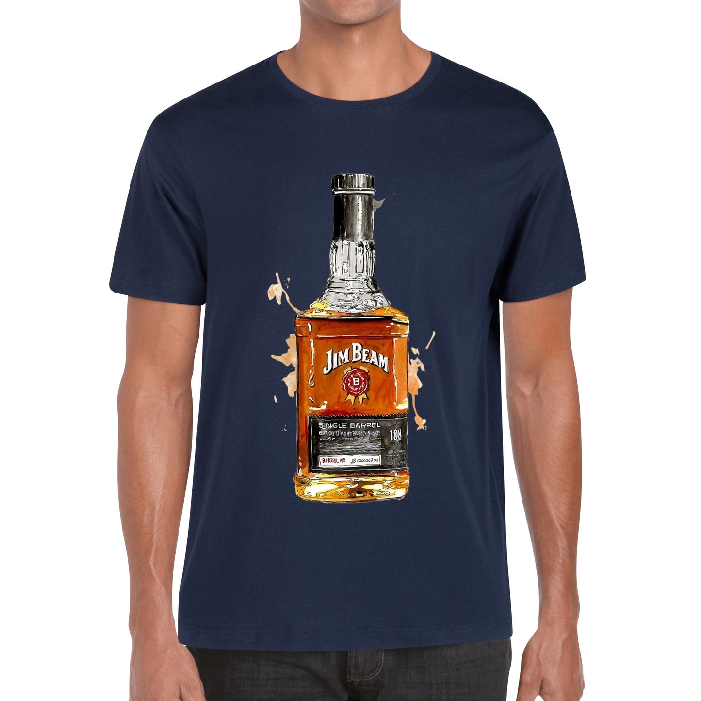 T-Shirt Jim Beam watercolor DrinkandArt