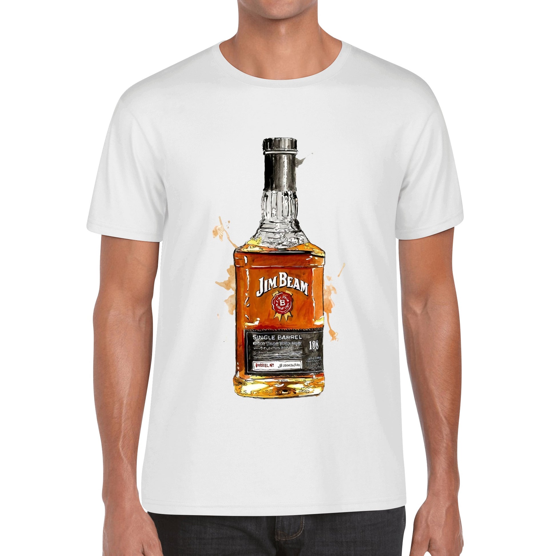 T-Shirt Jim Beam watercolor DrinkandArt