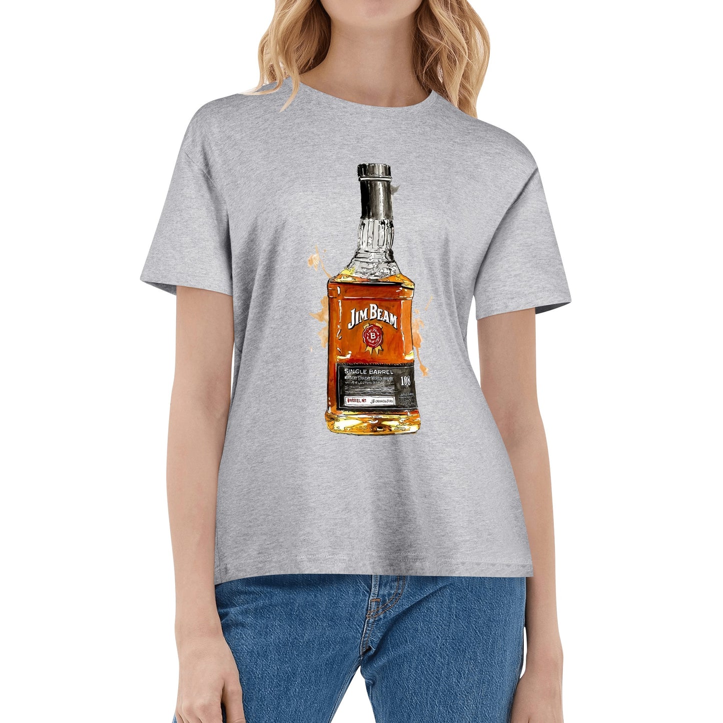 T-Shirt Jim Beam watercolor DrinkandArt