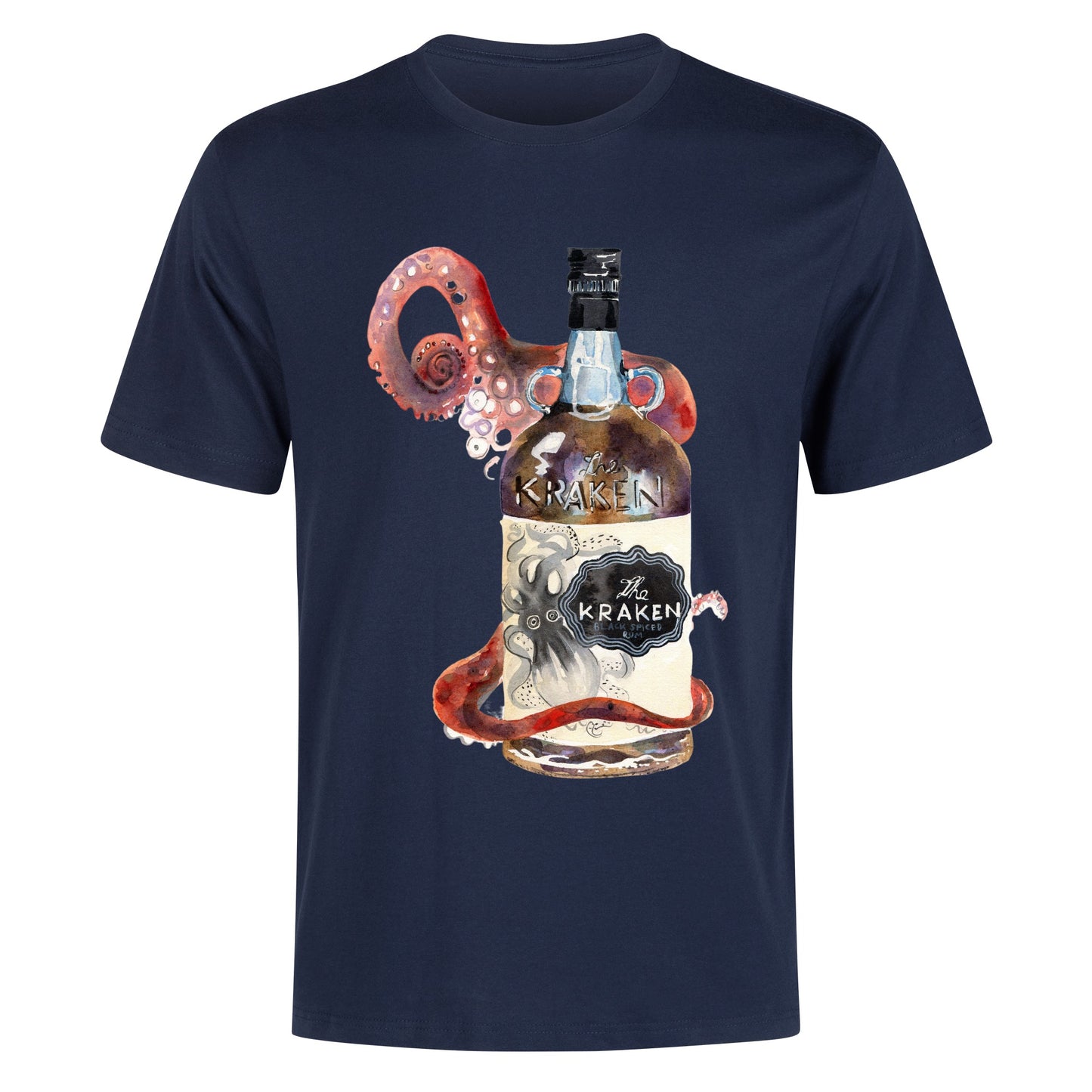 T-Shirt Kraken bottle art DrinkandArt