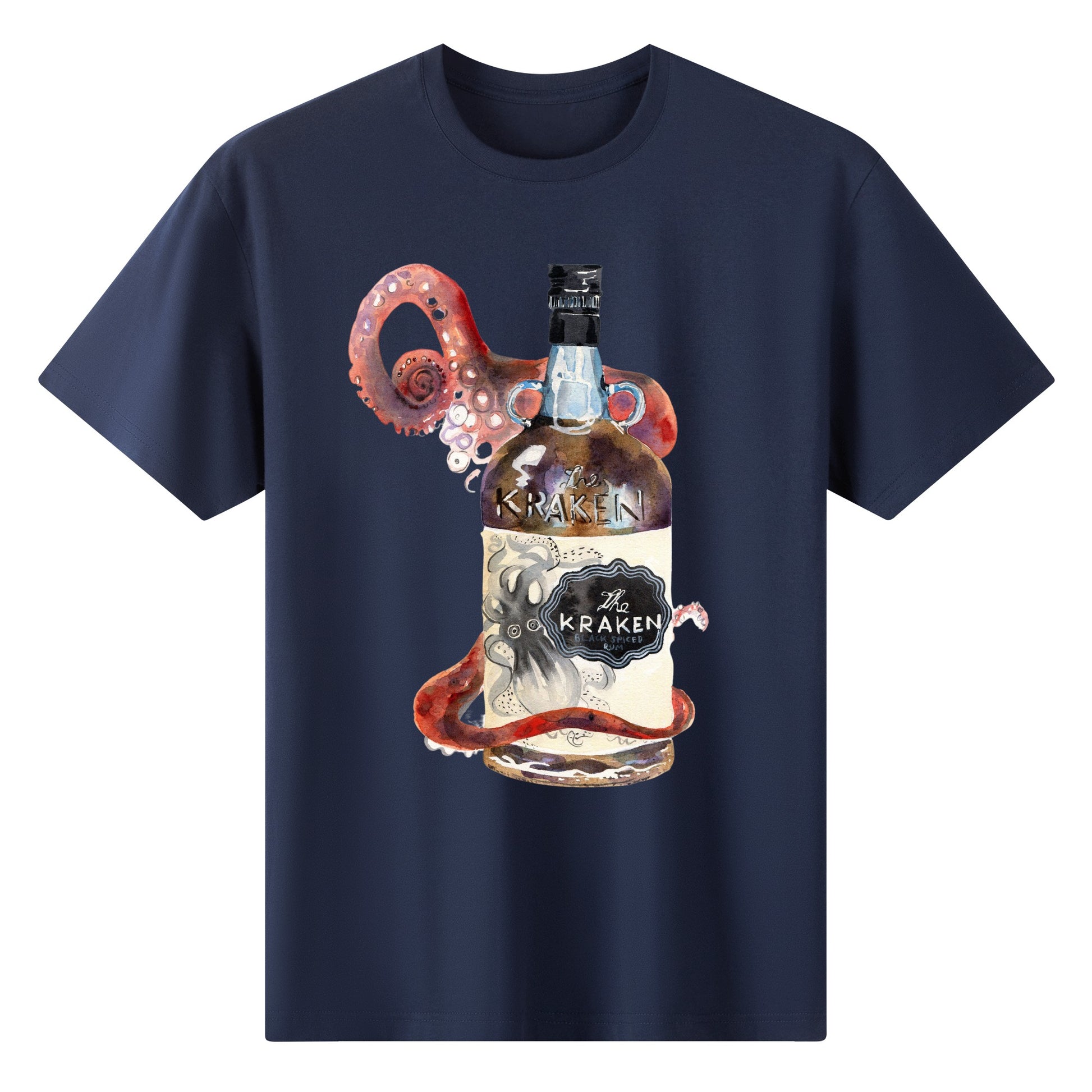 T-Shirt Kraken bottle art DrinkandArt