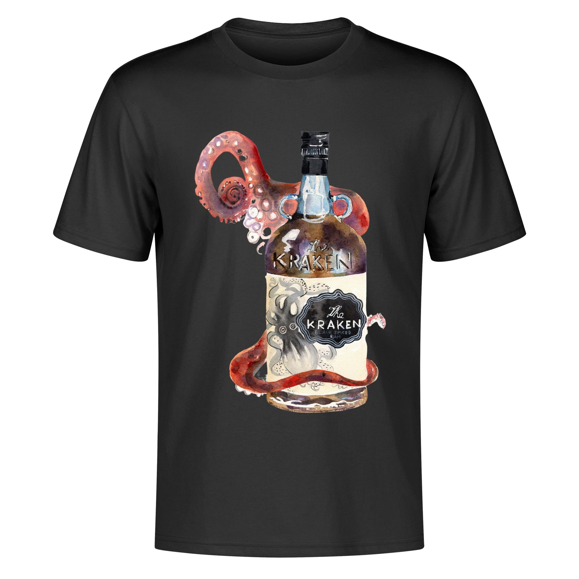 T-Shirt Kraken bottle art DrinkandArt