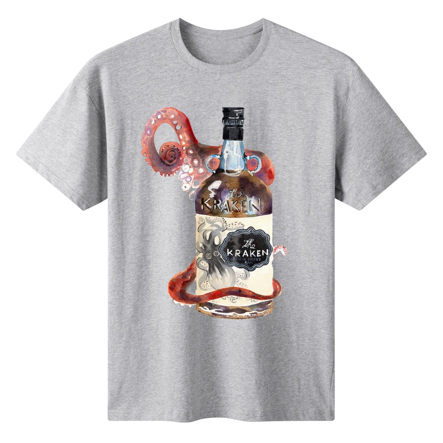 T-Shirt Kraken bottle art DrinkandArt