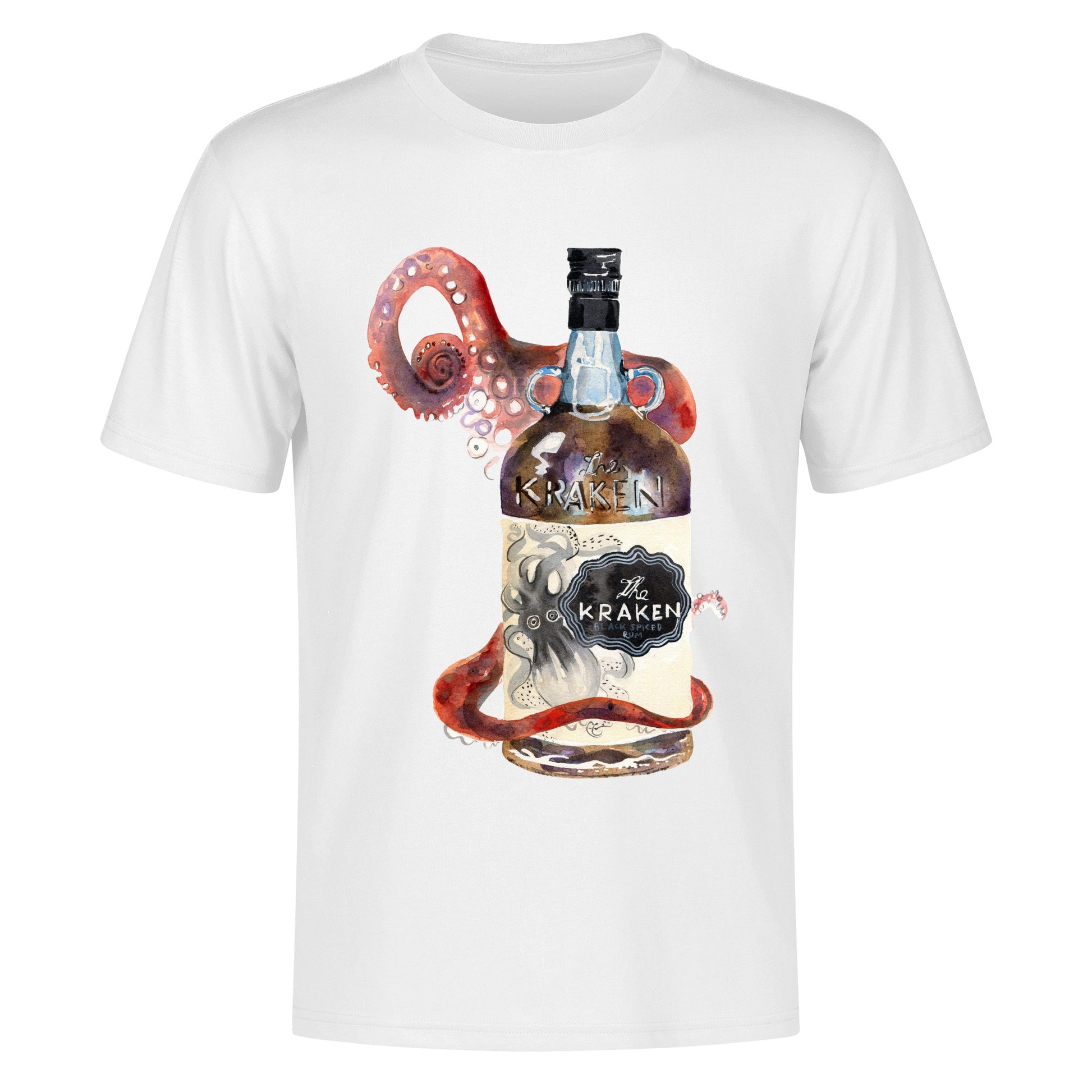 T-Shirt Kraken bottle art DrinkandArt