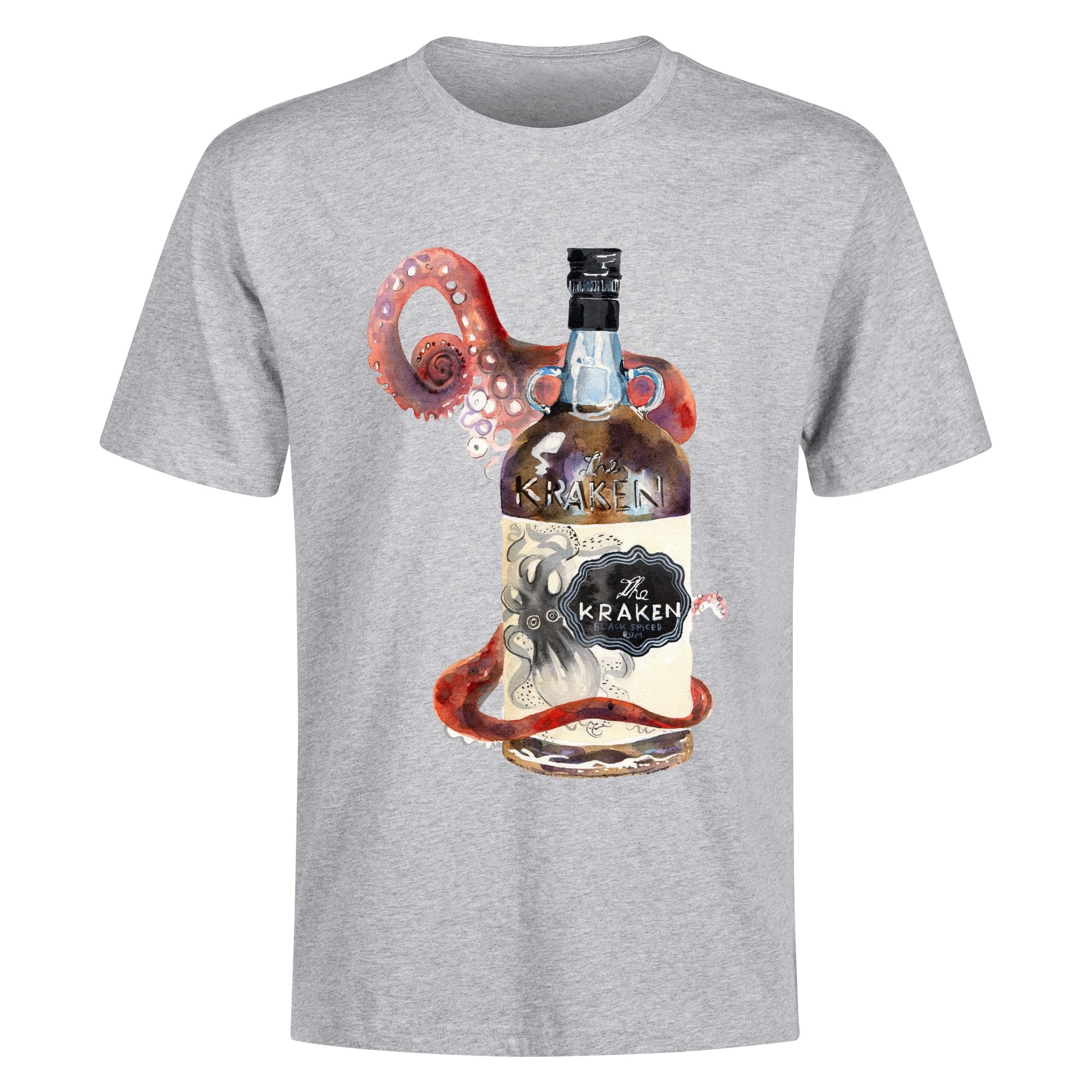 T-Shirt Kraken bottle art DrinkandArt