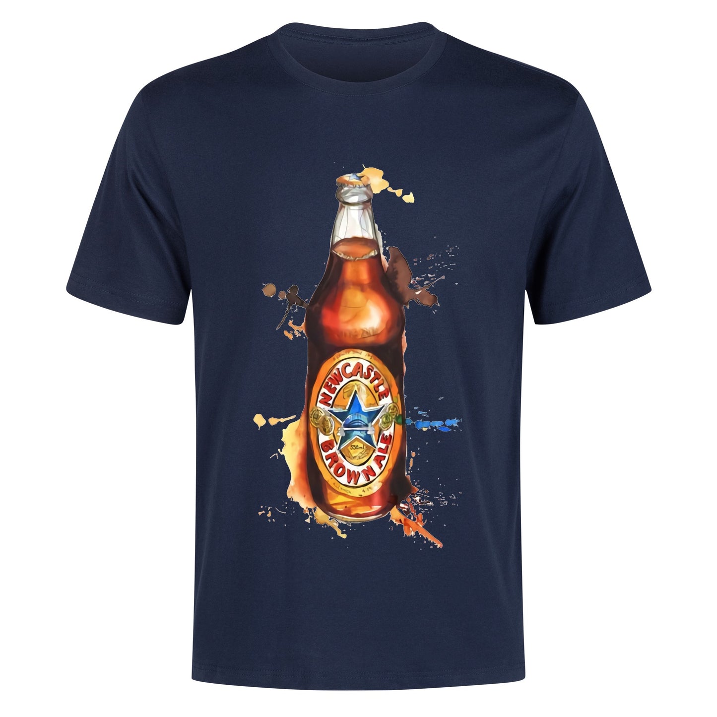 T-Shirt New Castle Beer Watercolor DrinkandArt
