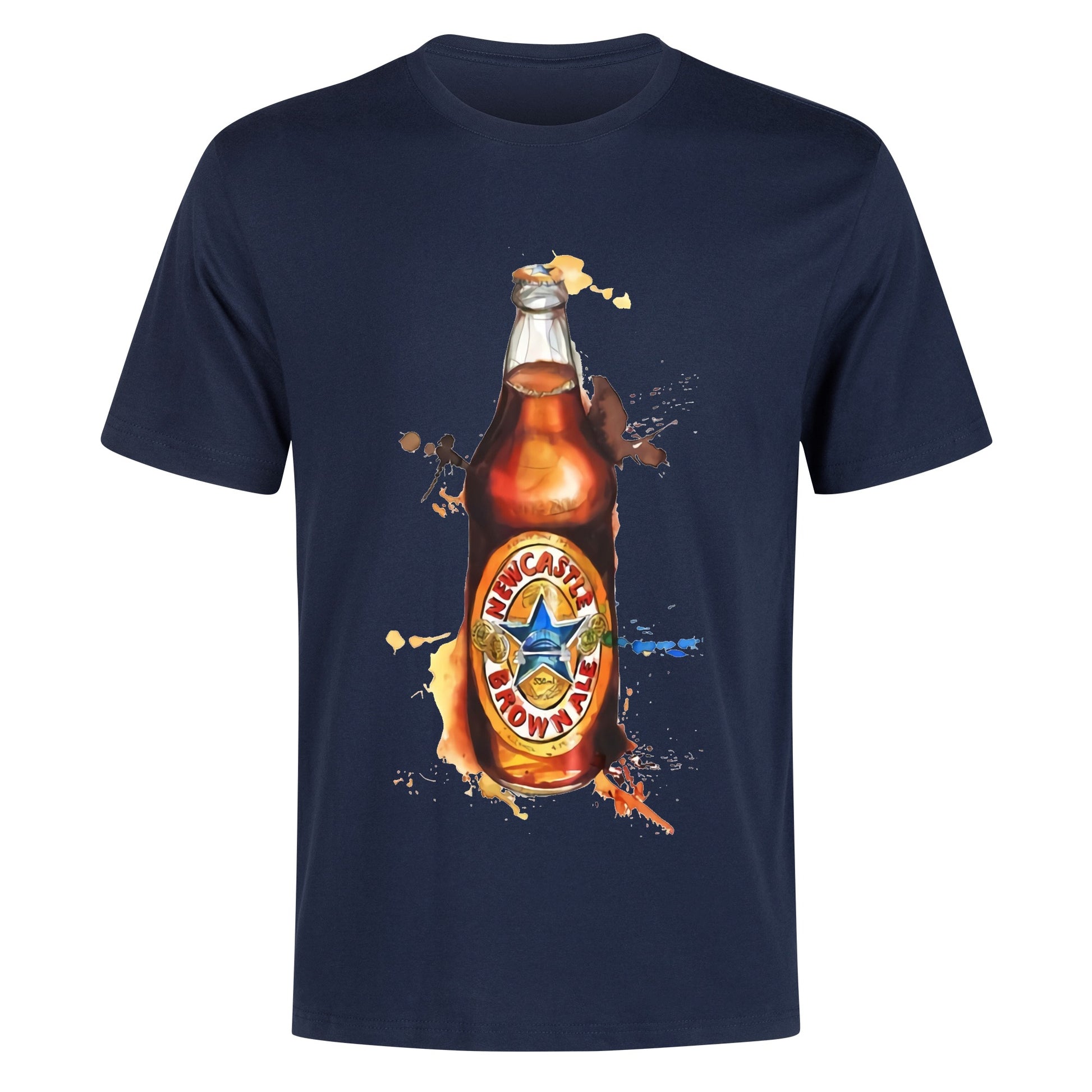 T-Shirt New Castle Beer Watercolor DrinkandArt