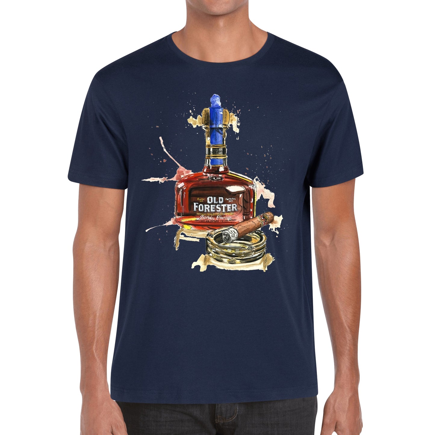 T-Shirt Old Forester watercolor DrinkandArt