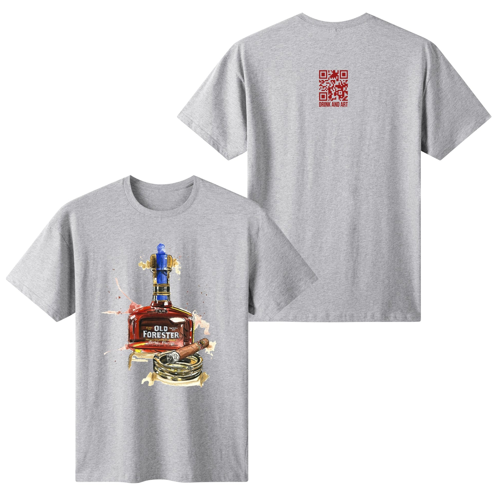 T-Shirt Old Forester watercolor DrinkandArt