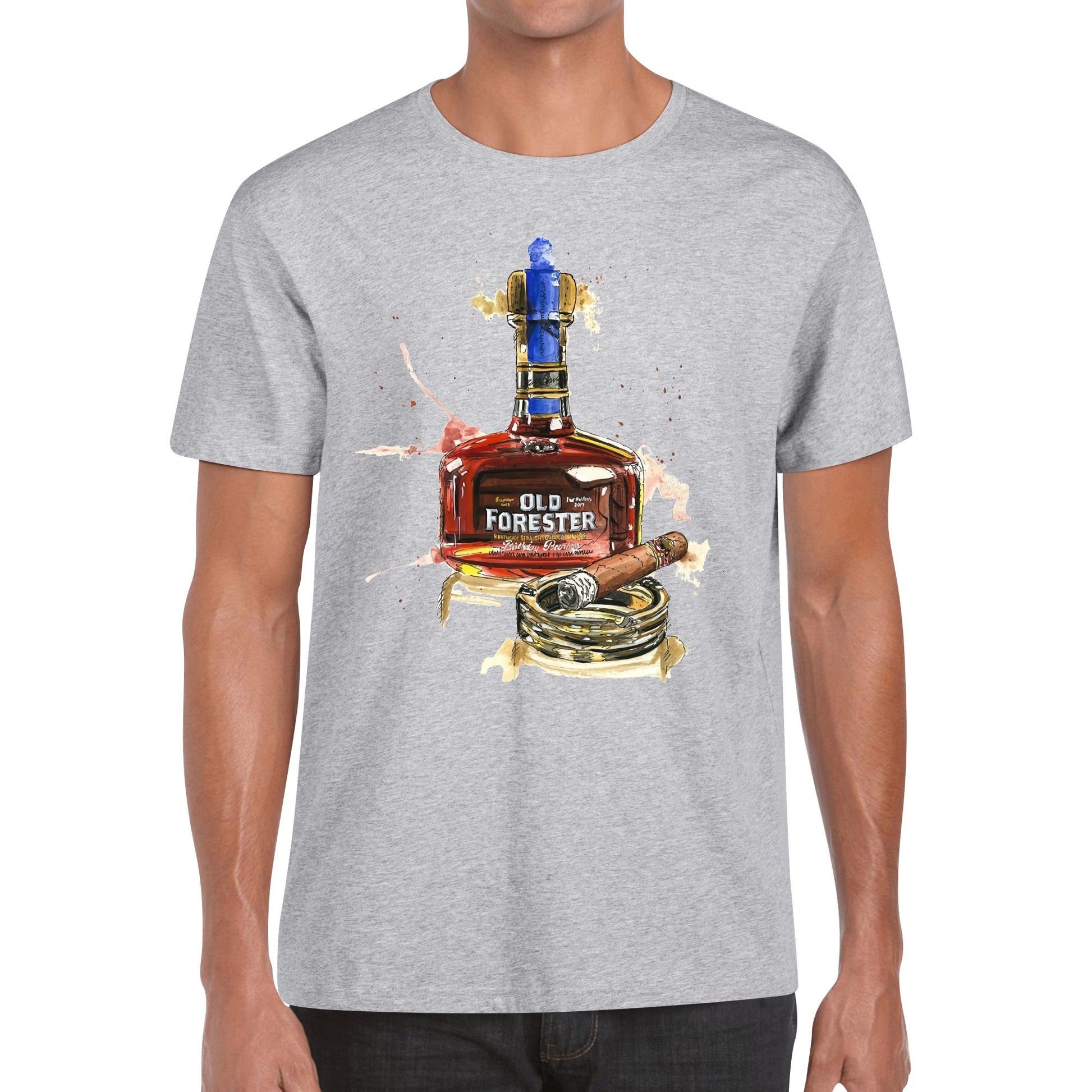 T-Shirt Old Forester watercolor DrinkandArt