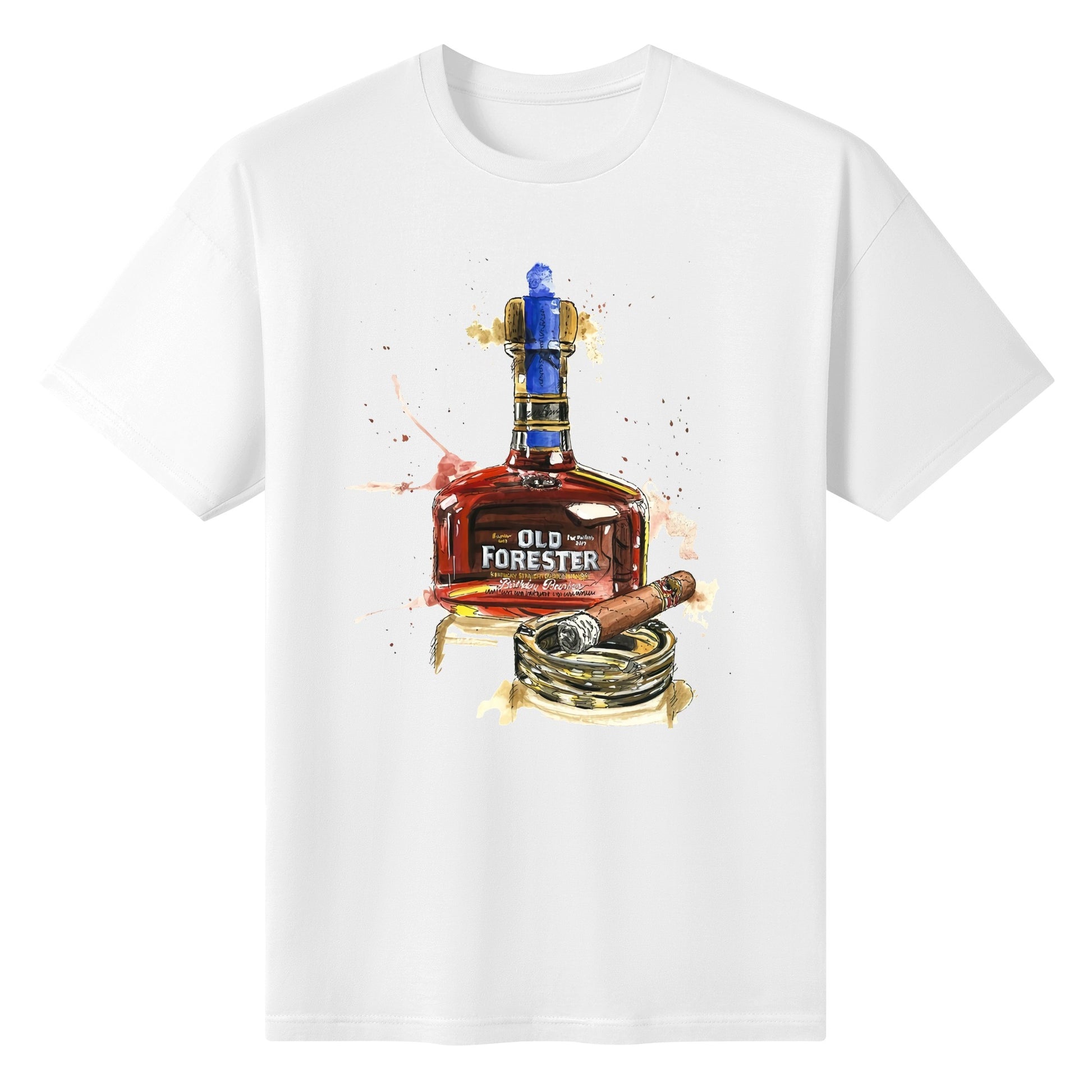 T-Shirt Old Forester watercolor DrinkandArt