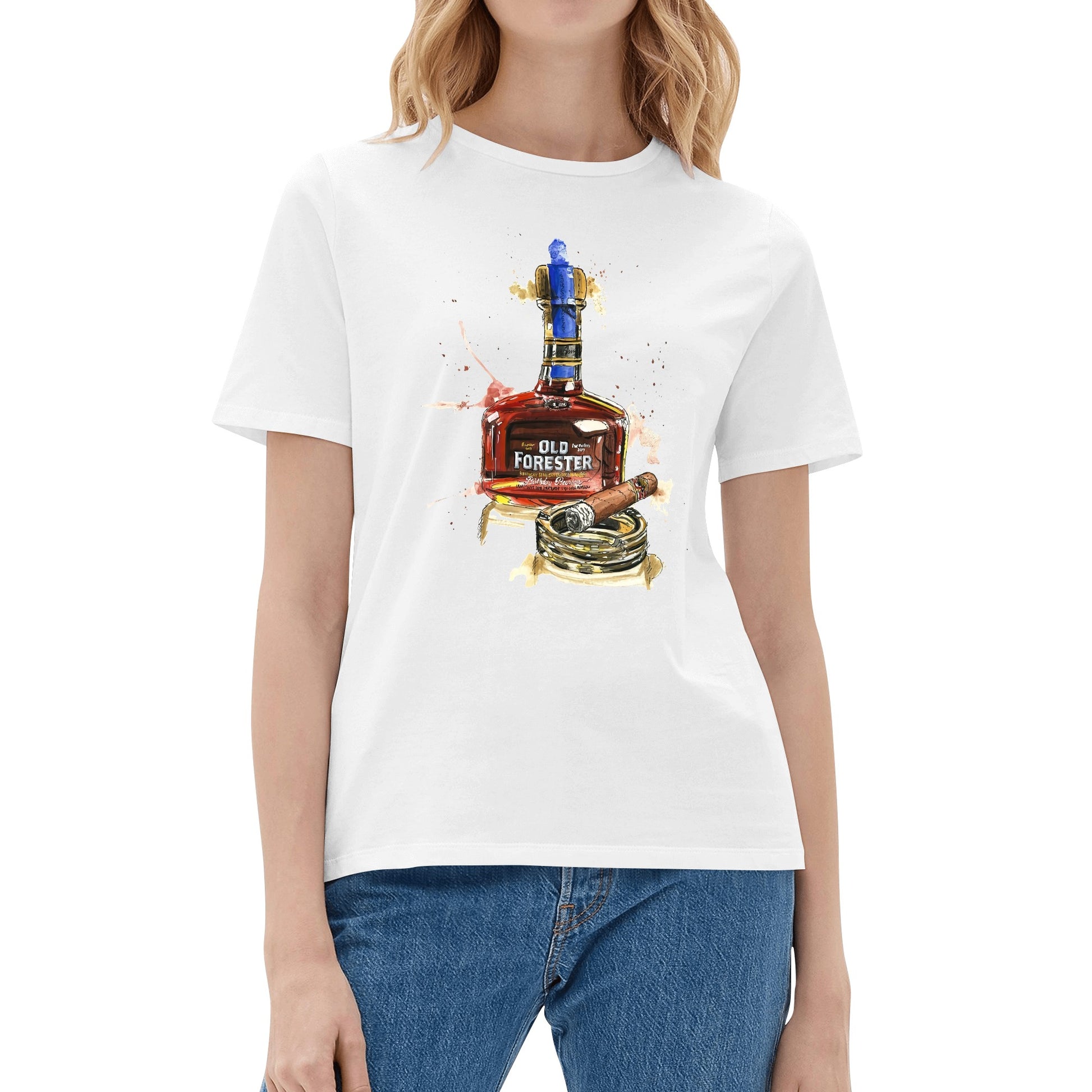 T-Shirt Old Forester watercolor DrinkandArt