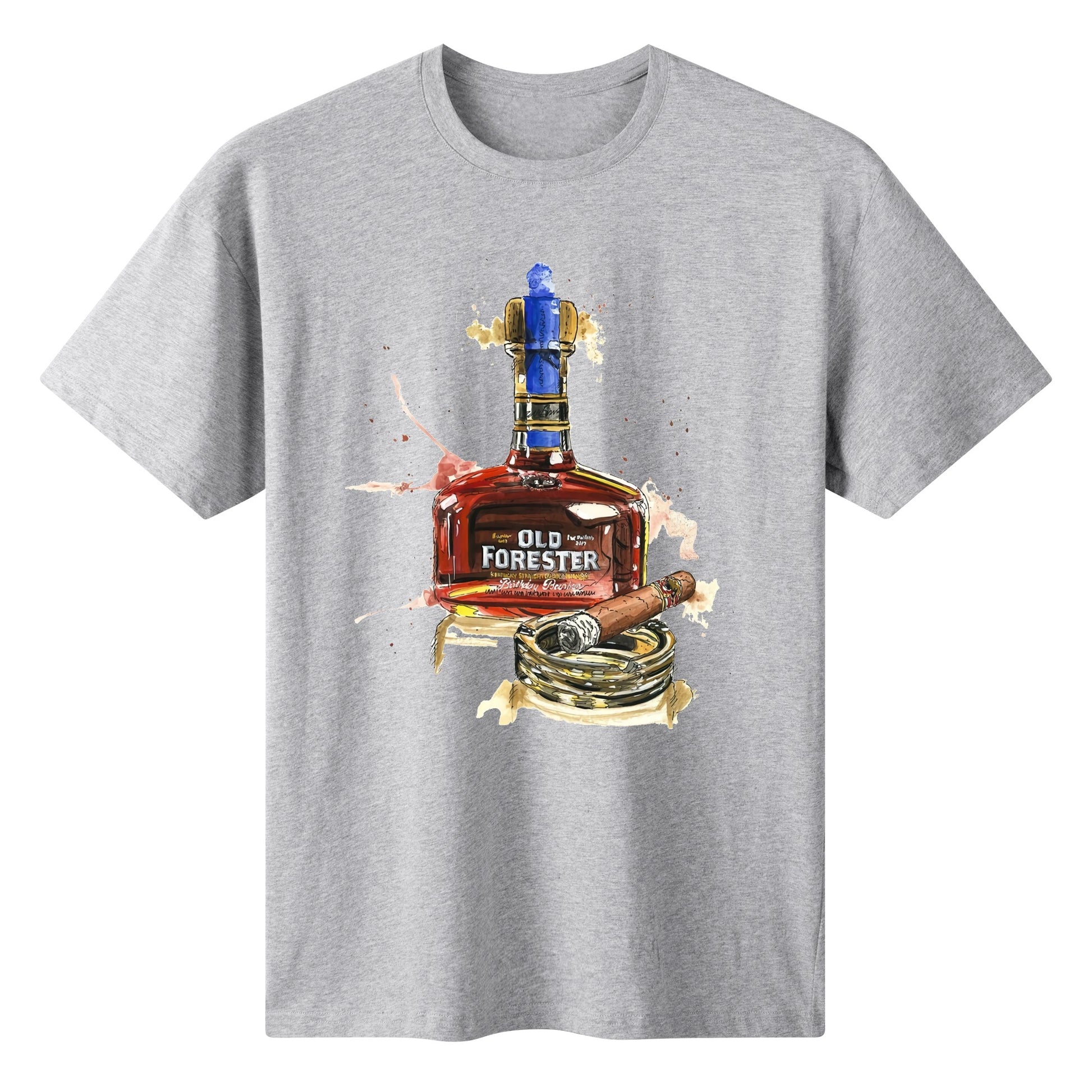 T-Shirt Old Forester watercolor DrinkandArt