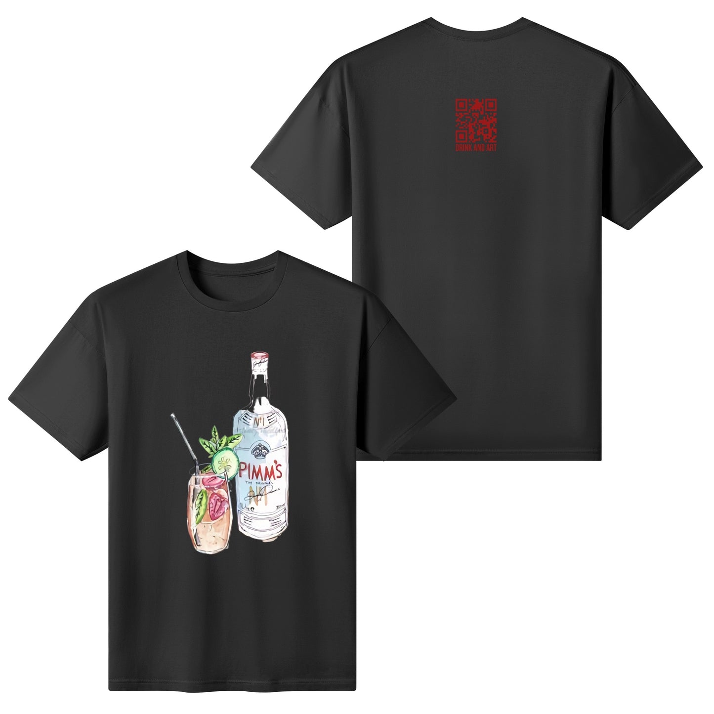 T-Shirt Pimms watercolor DrinkandArt