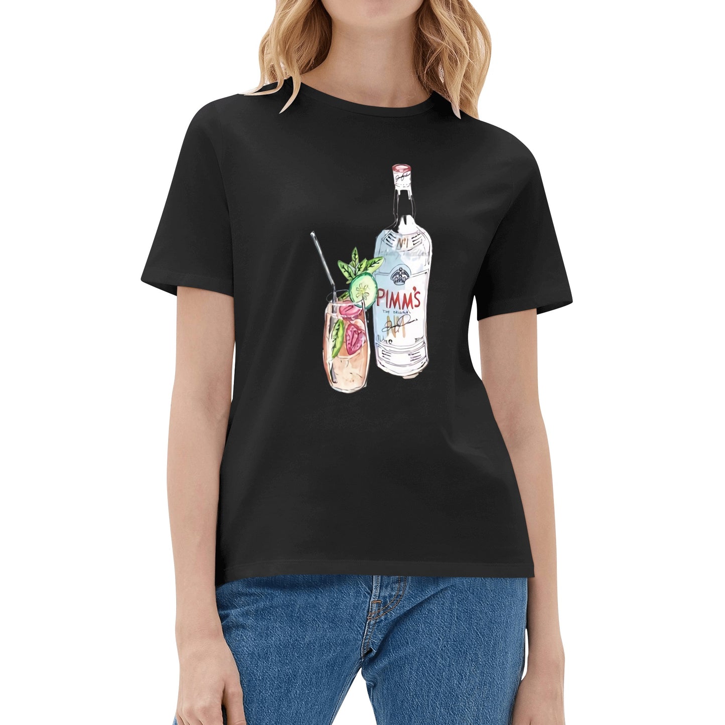 T-Shirt Pimms watercolor DrinkandArt