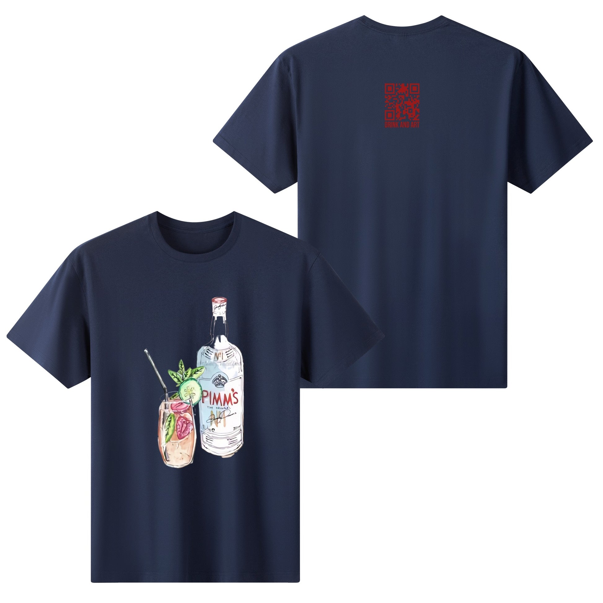 T-Shirt Pimms watercolor DrinkandArt