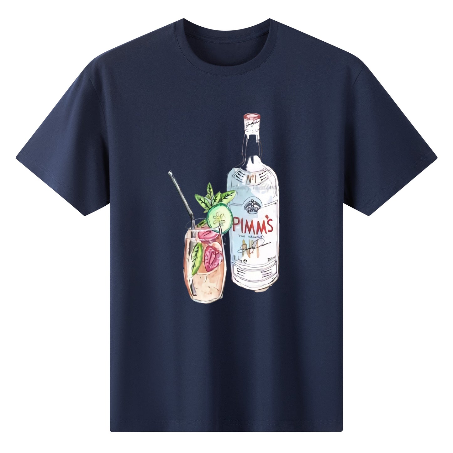 T-Shirt Pimms watercolor DrinkandArt