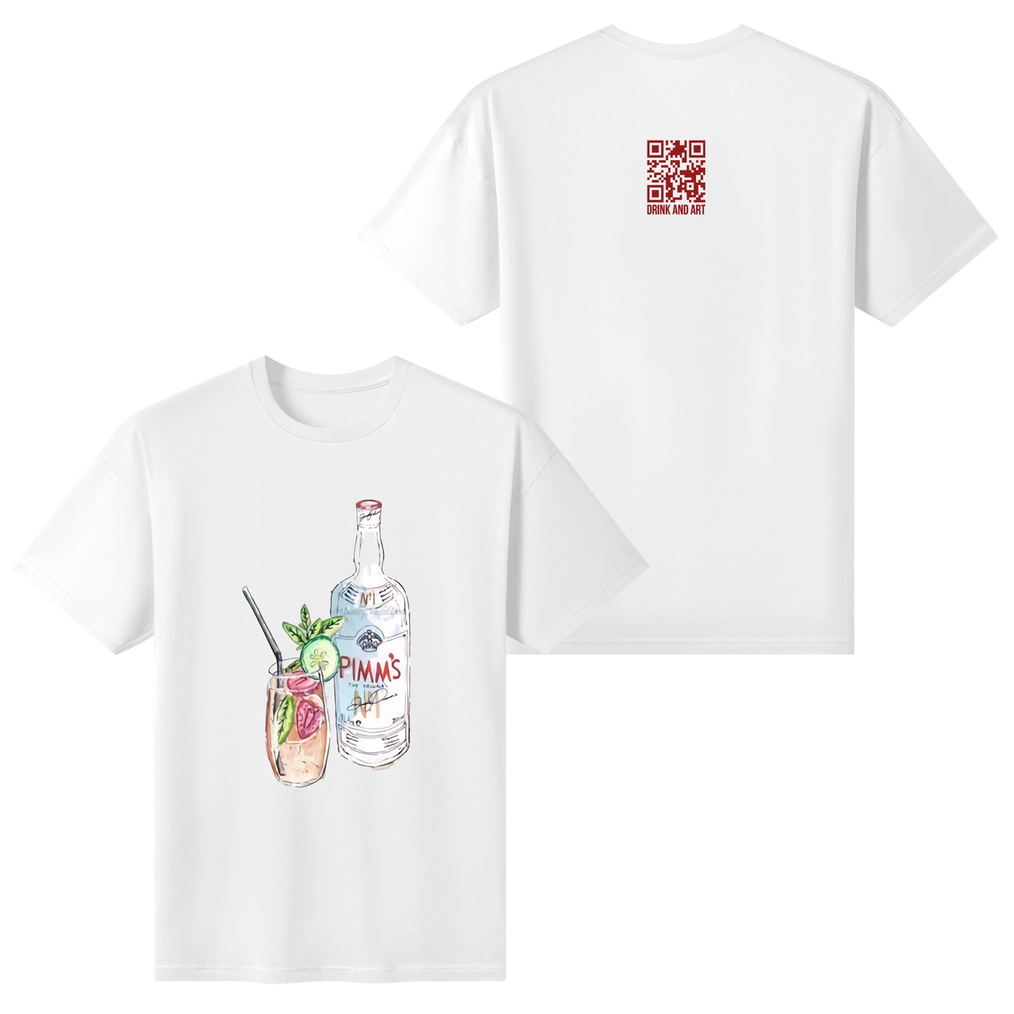 T-Shirt Pimms watercolor DrinkandArt