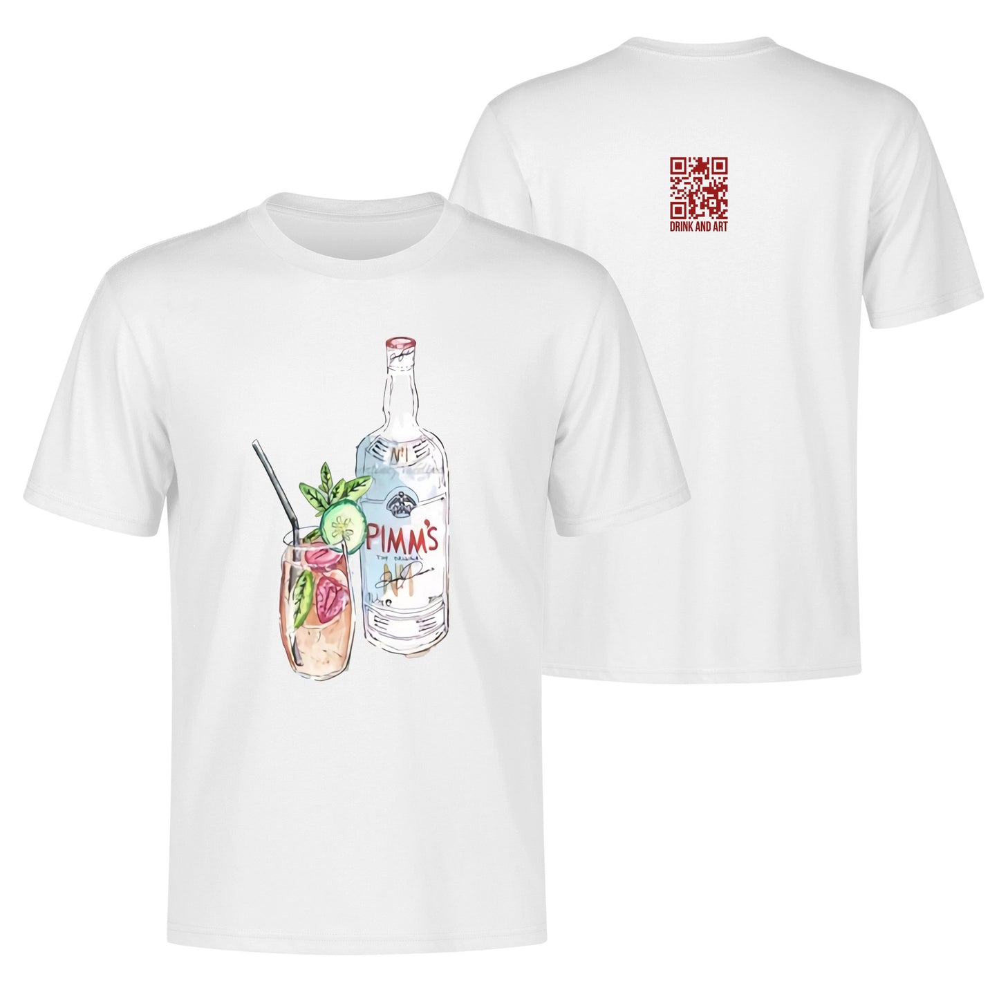 T-Shirt Pimms watercolor DrinkandArt