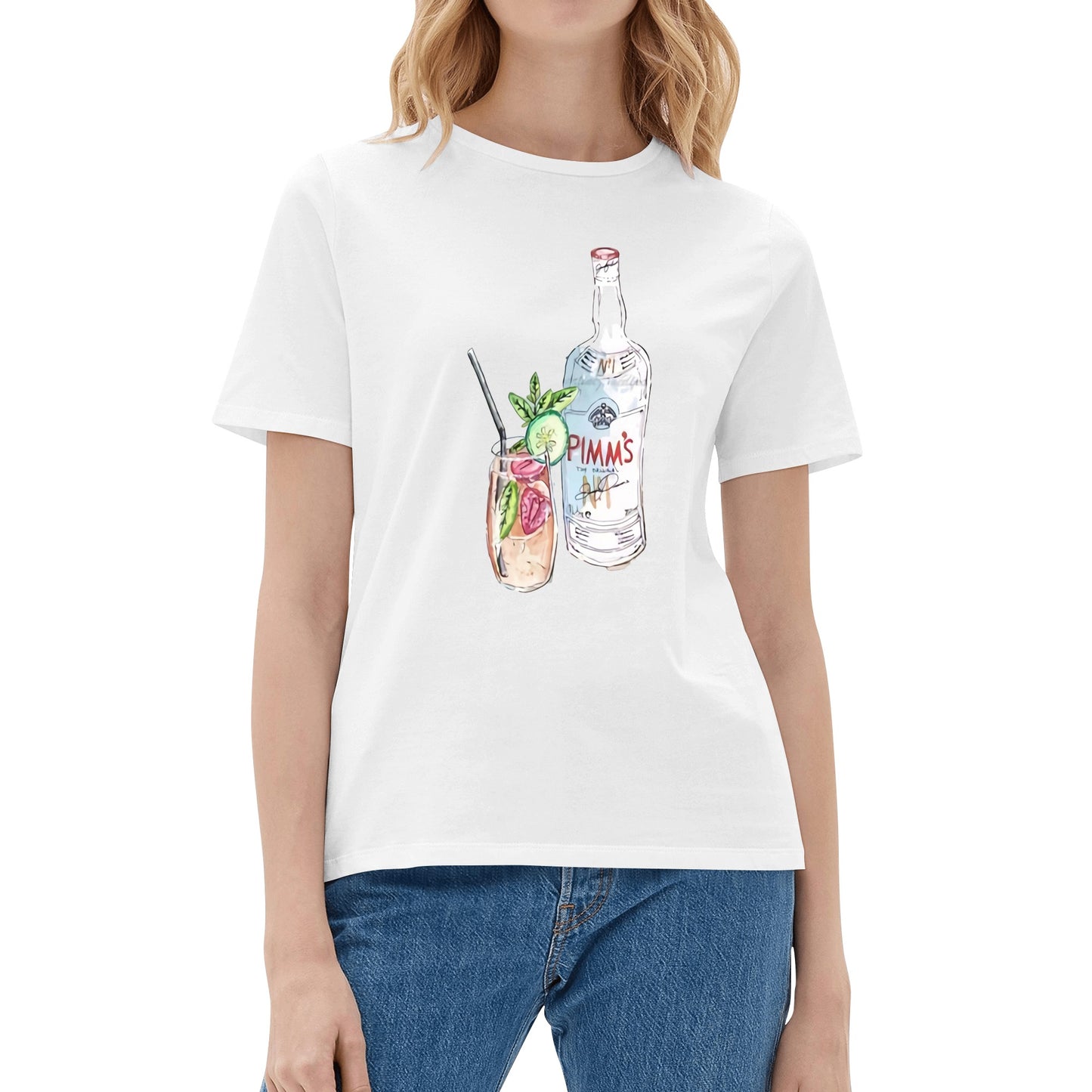 T-Shirt Pimms watercolor DrinkandArt