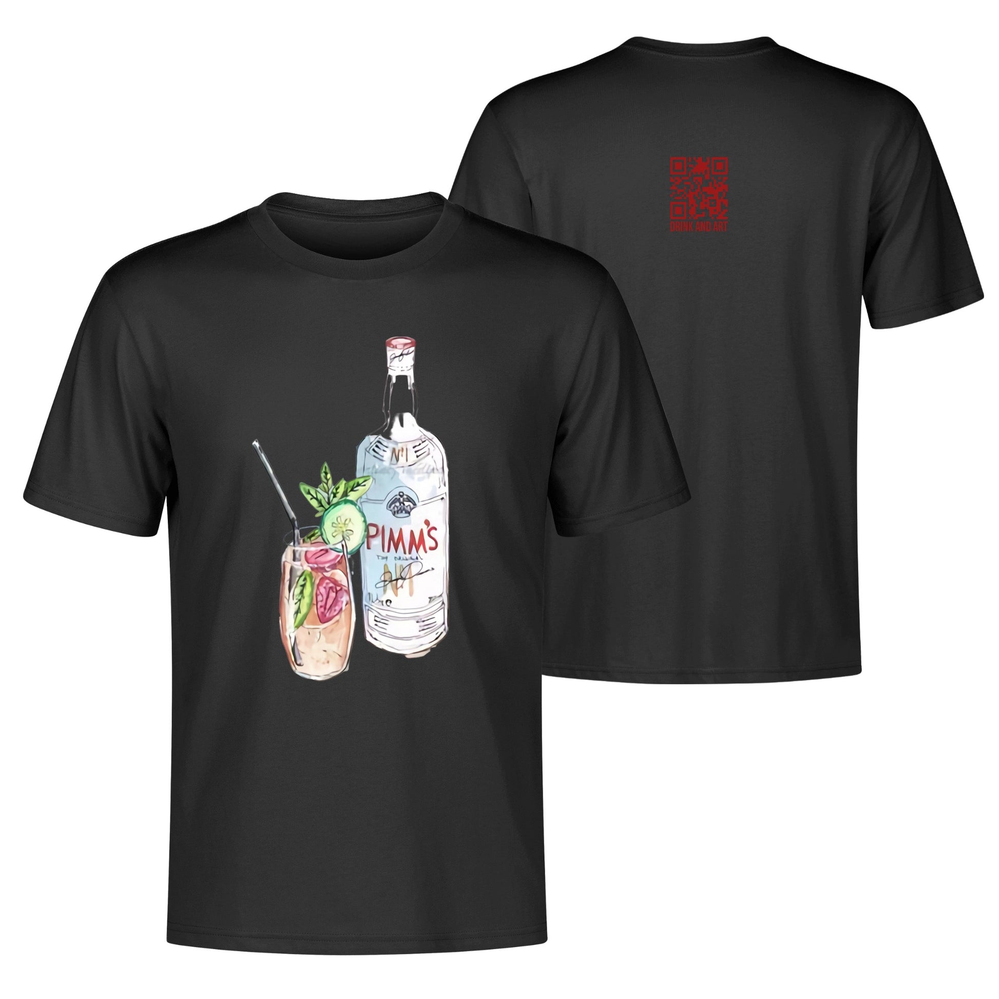 T-Shirt Pimms watercolor DrinkandArt