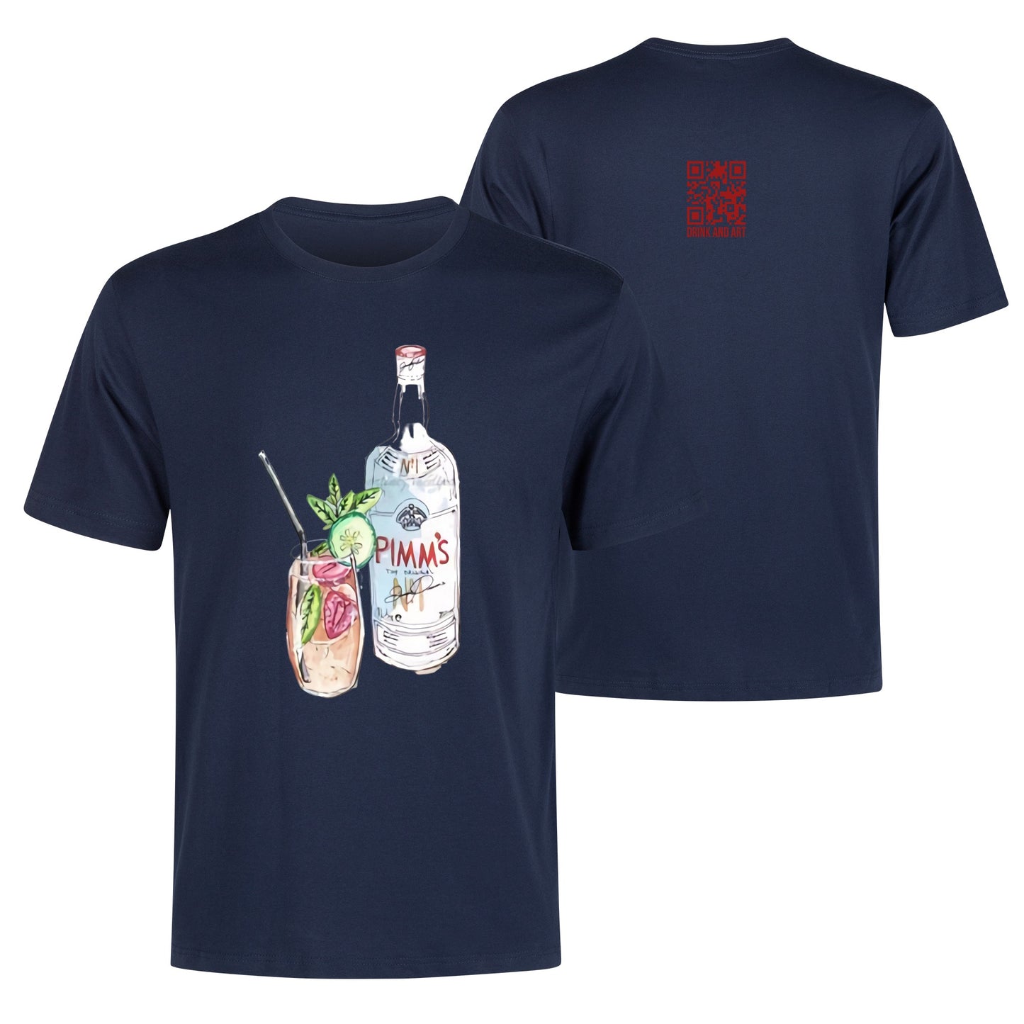 T-Shirt Pimms watercolor DrinkandArt