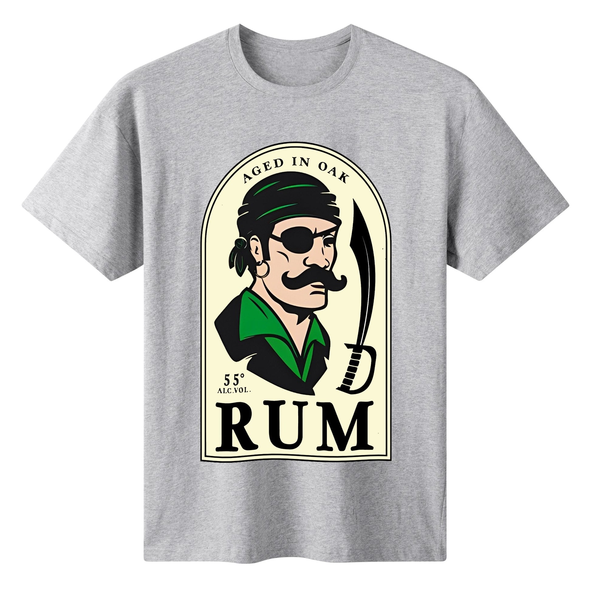 T-Shirt Rum Pirate logo DrinkandArt