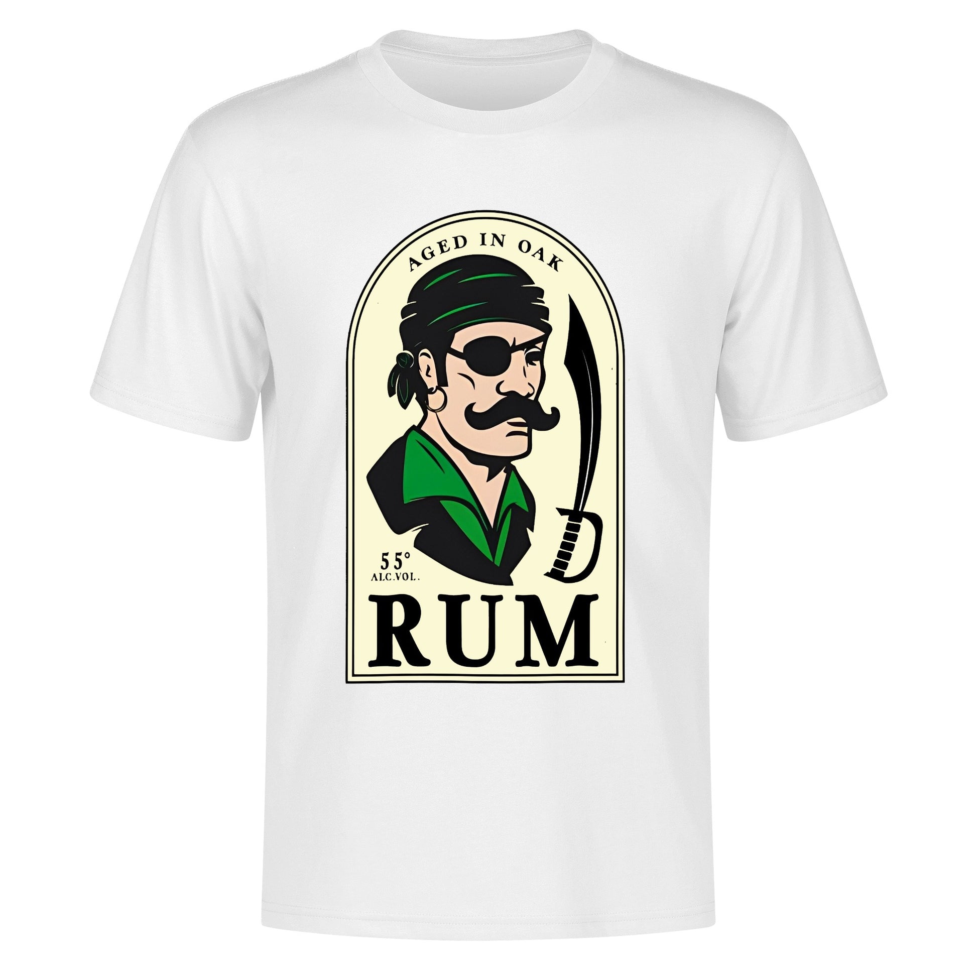 T-Shirt Rum Pirate logo DrinkandArt