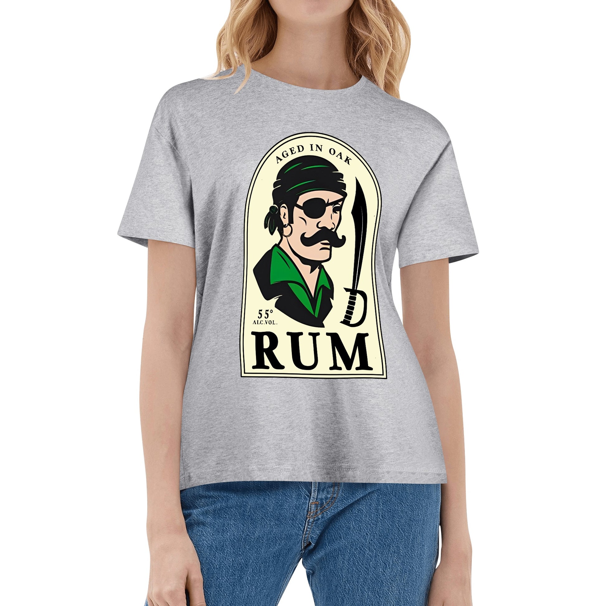 T-Shirt Rum Pirate logo DrinkandArt