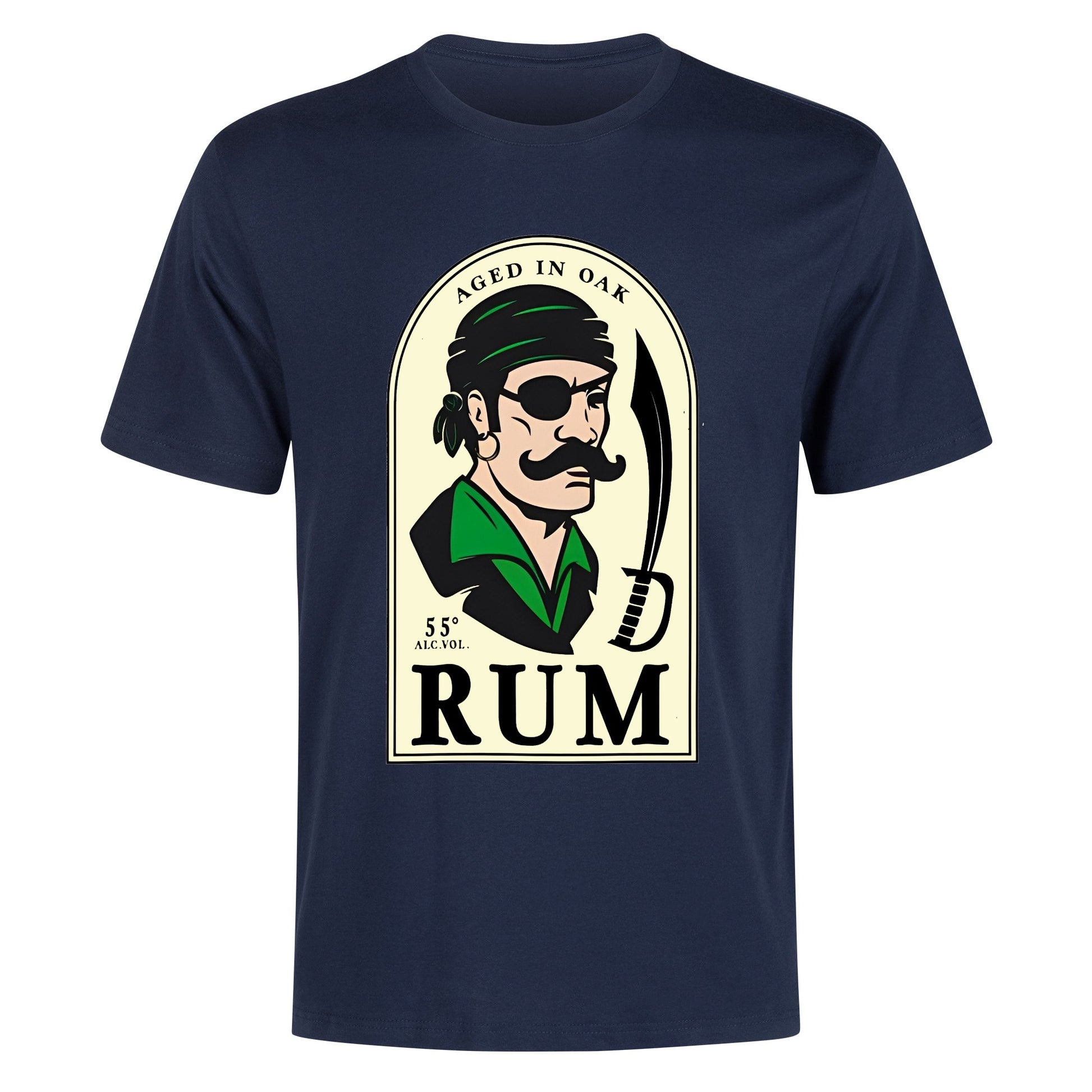 T-Shirt Rum Pirate logo DrinkandArt