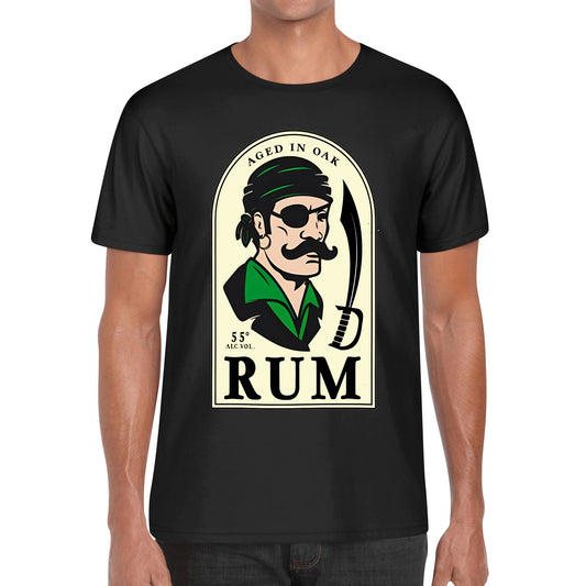 T-Shirt Rum Pirate logo DrinkandArt