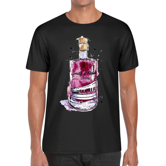 T-Shirt Smith & Weston Gin watercolor DrinkandArt