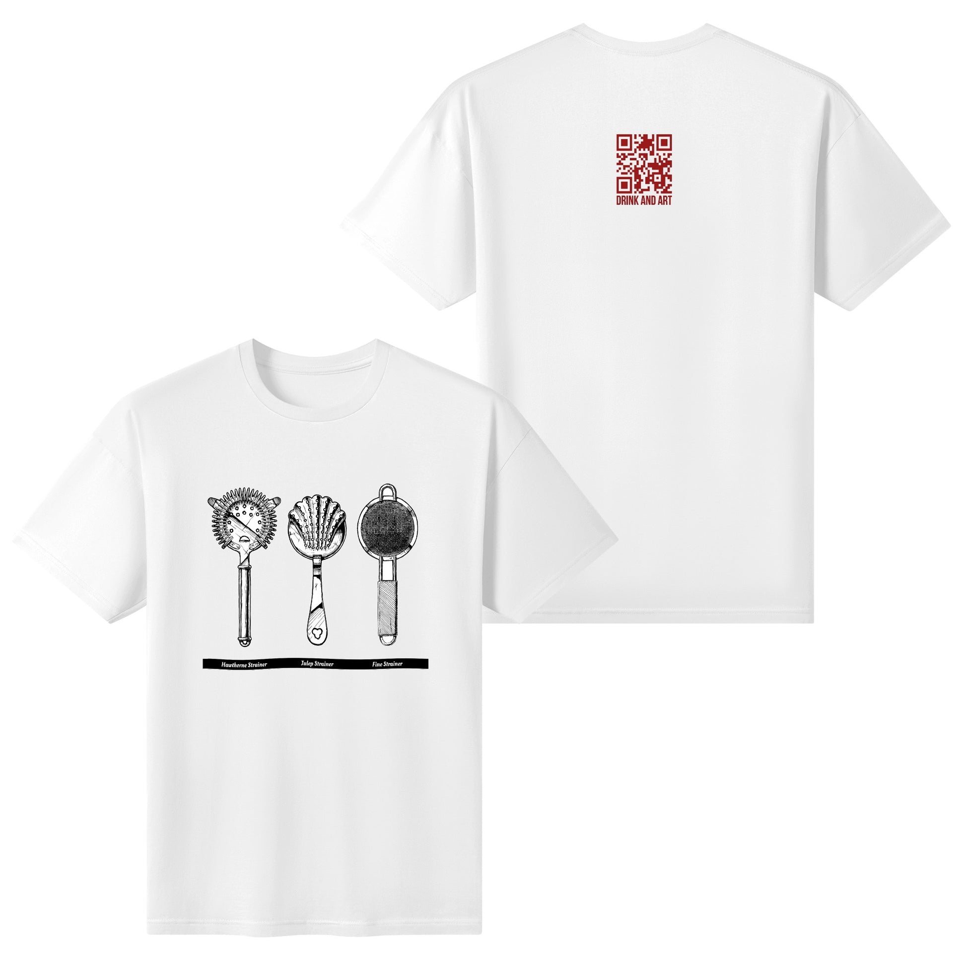 T-Shirt Strainer drawing DrinkandArt