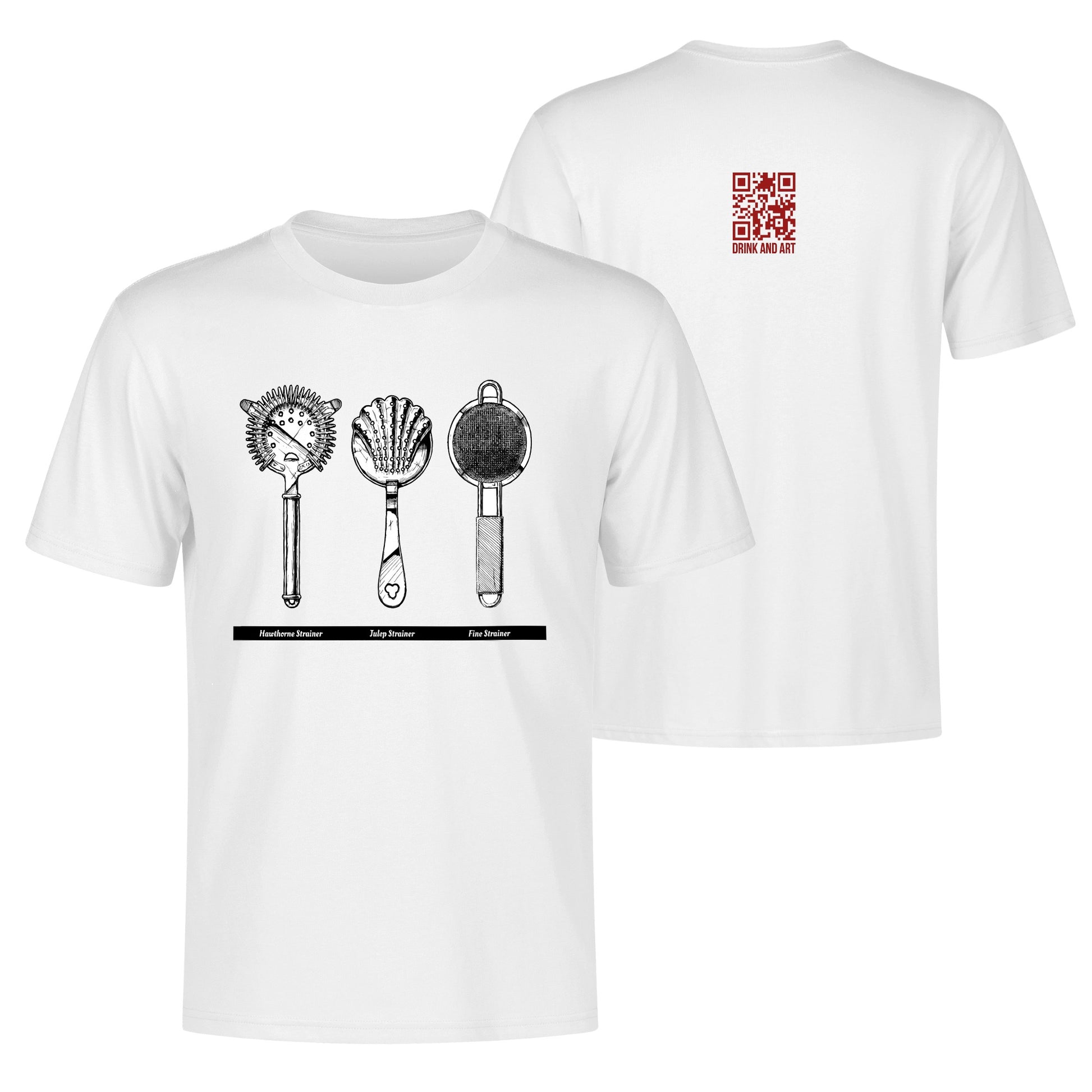 T-Shirt Strainer drawing DrinkandArt