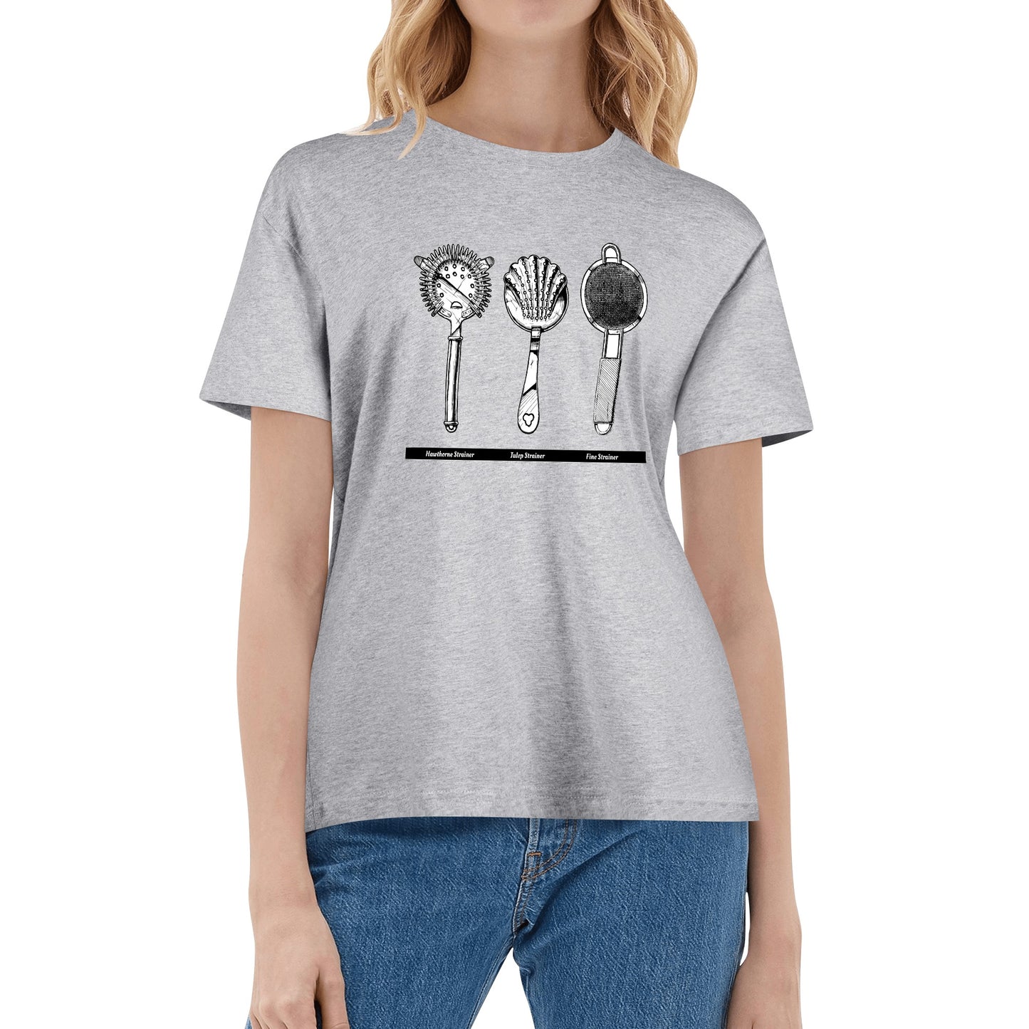 T-Shirt Strainer drawing DrinkandArt