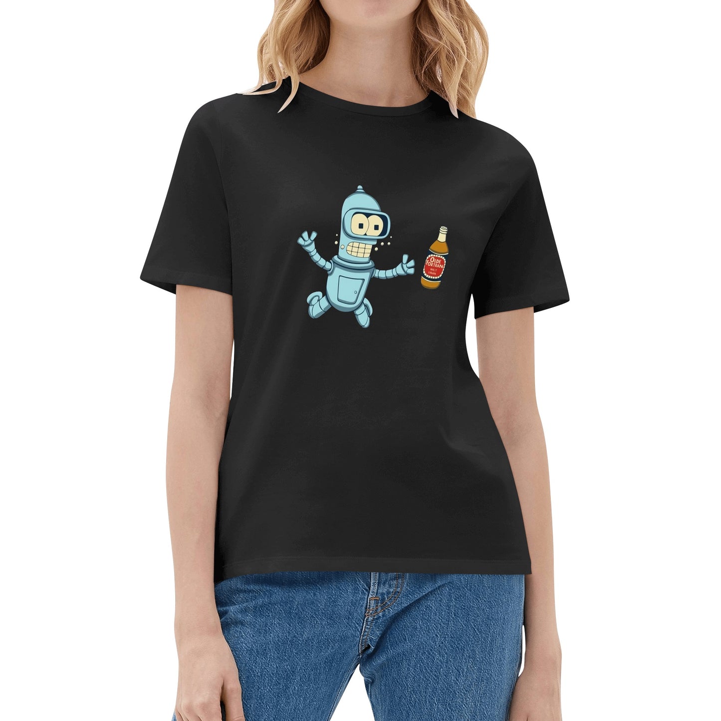 T-Shirt baby Bender satire DrinkandArt