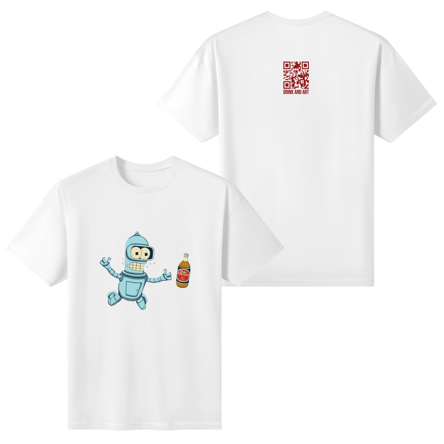 T-Shirt baby Bender satire DrinkandArt