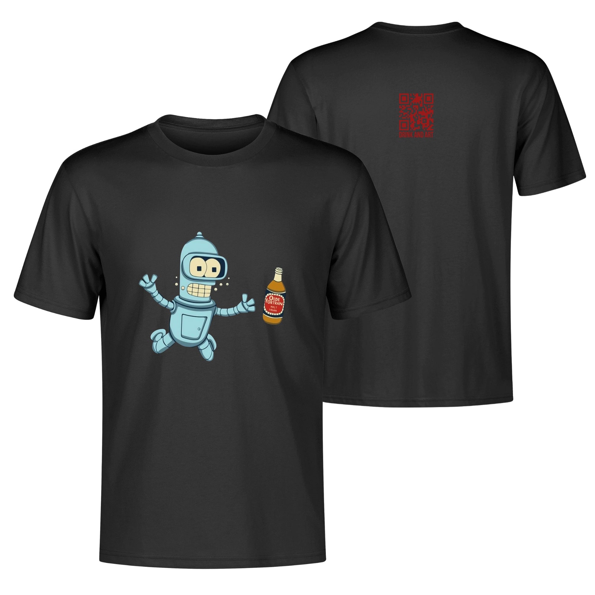 T-Shirt baby Bender satire DrinkandArt